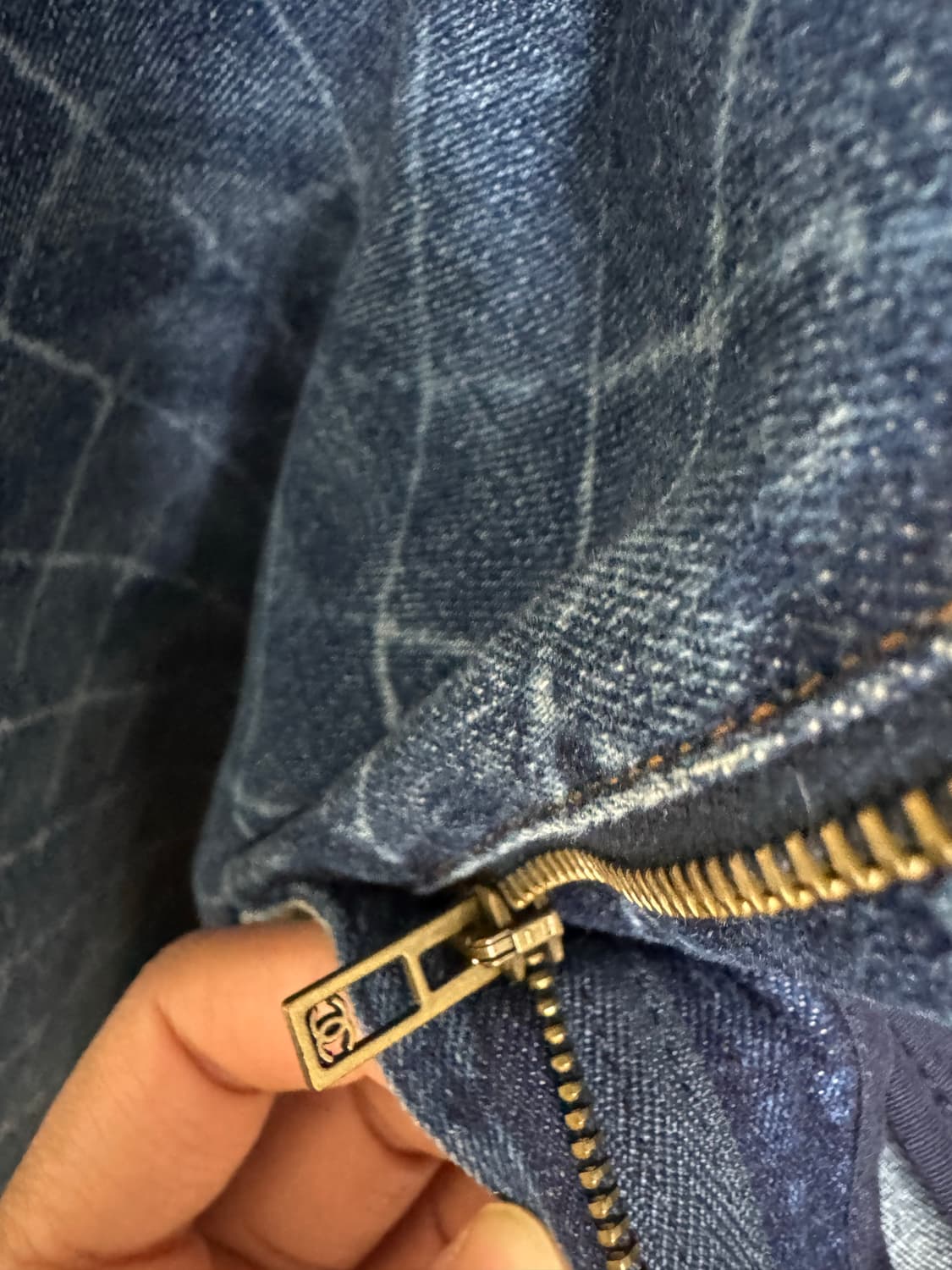 샤넬 여성 다이아몬드 패턴 청바지 36 상품이미지6