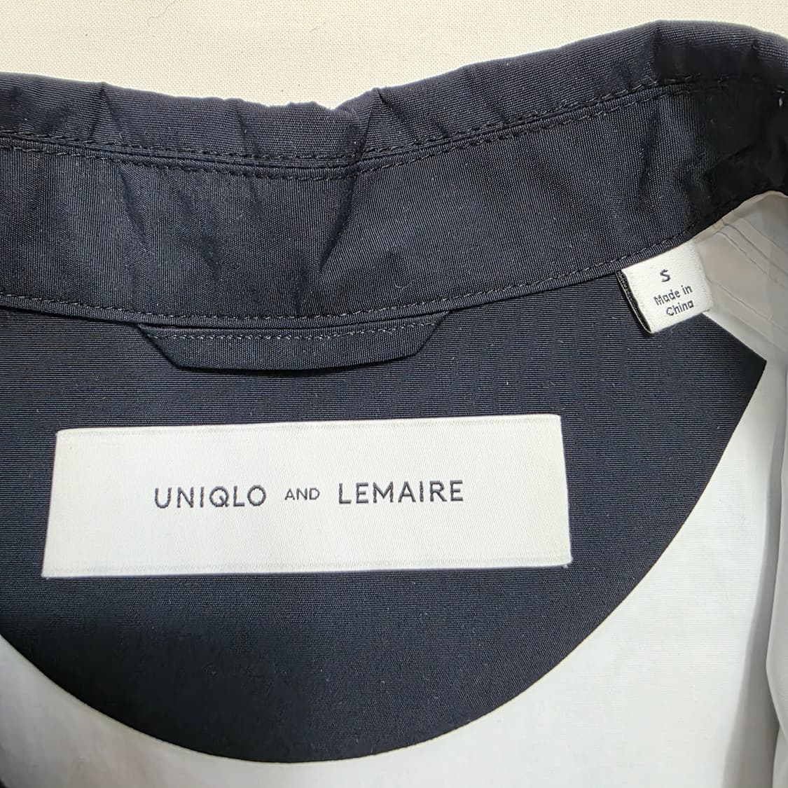 0811 유니클로 르메르 콜라보 트렌치코트 S 딥 네이비톤 상품이미지7