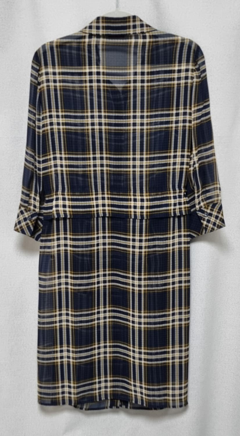 ZISHEN 지센 체크 시스루 롱셔츠(90) 상품이미지9