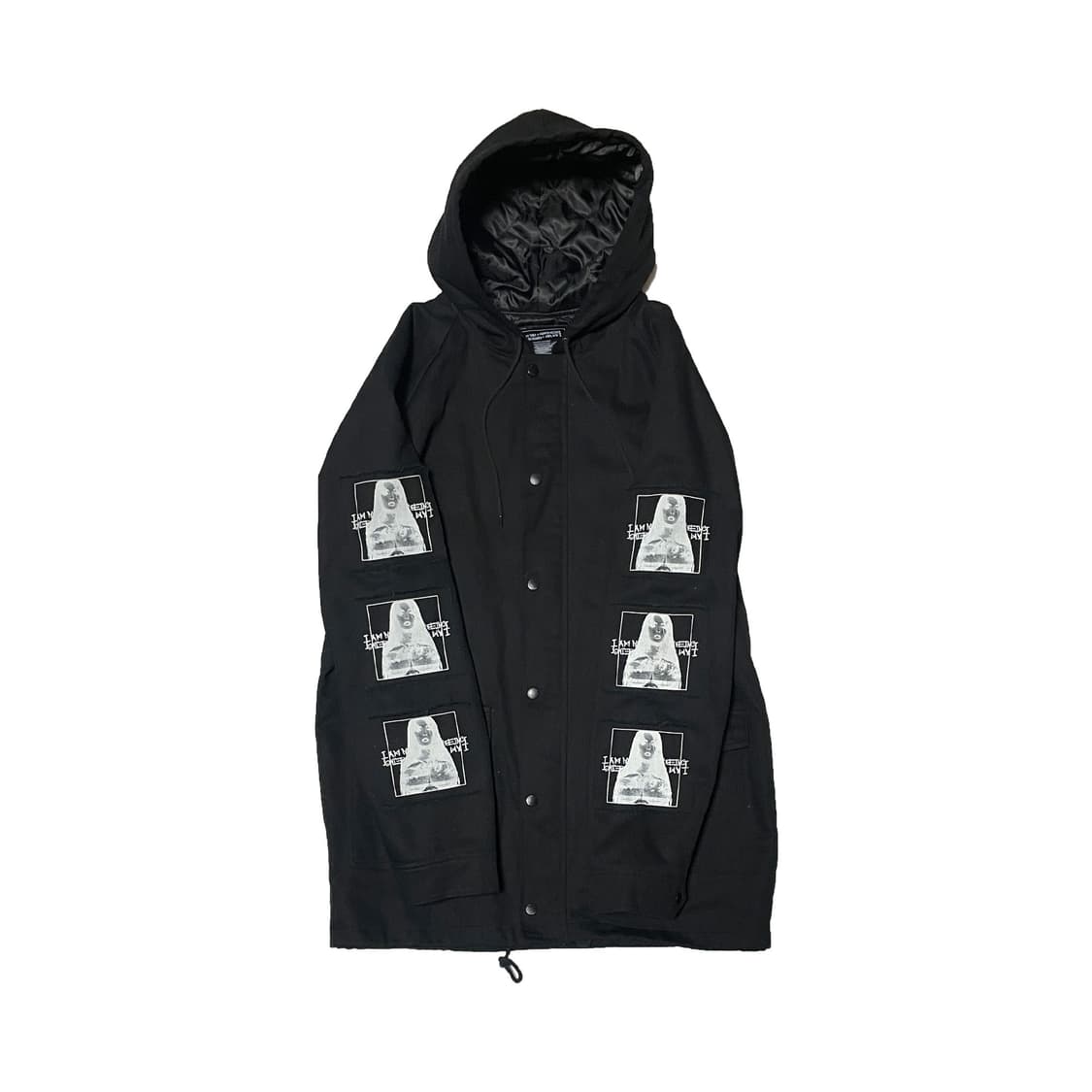 아임낫어휴먼비잉 패치 후드 자켓 상품이미지2