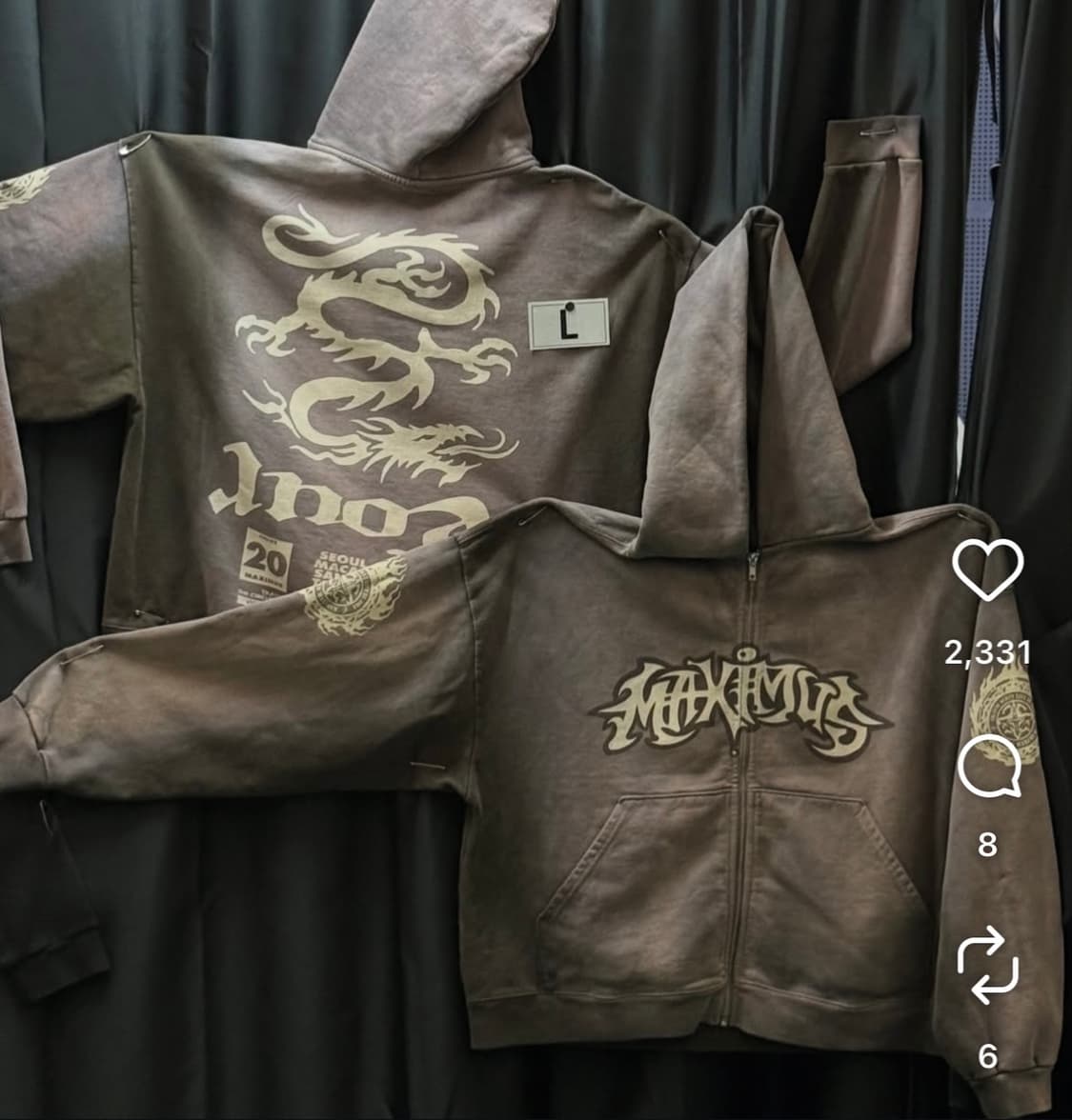 ( L ) 트래비스 스캇 머천 후드집업 상품이미지1