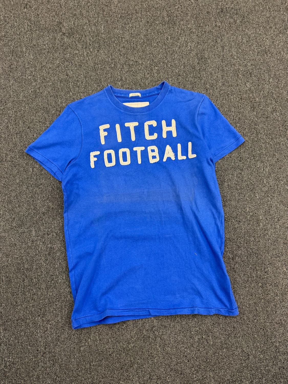 L)아베크롬비 빈티지 FOOTBALL 패치 반팔 티셔츠 상품이미지1