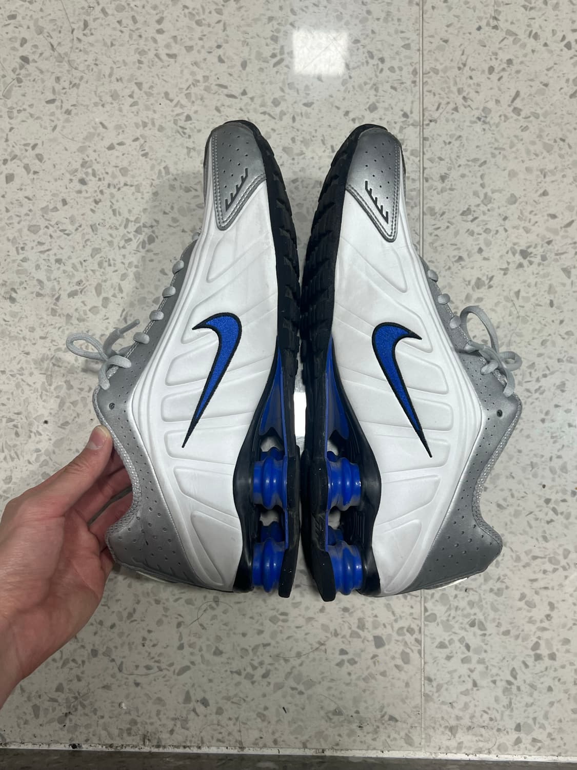 나이키 샥스 R4 화이트 레이서 블루 285 상품이미지5