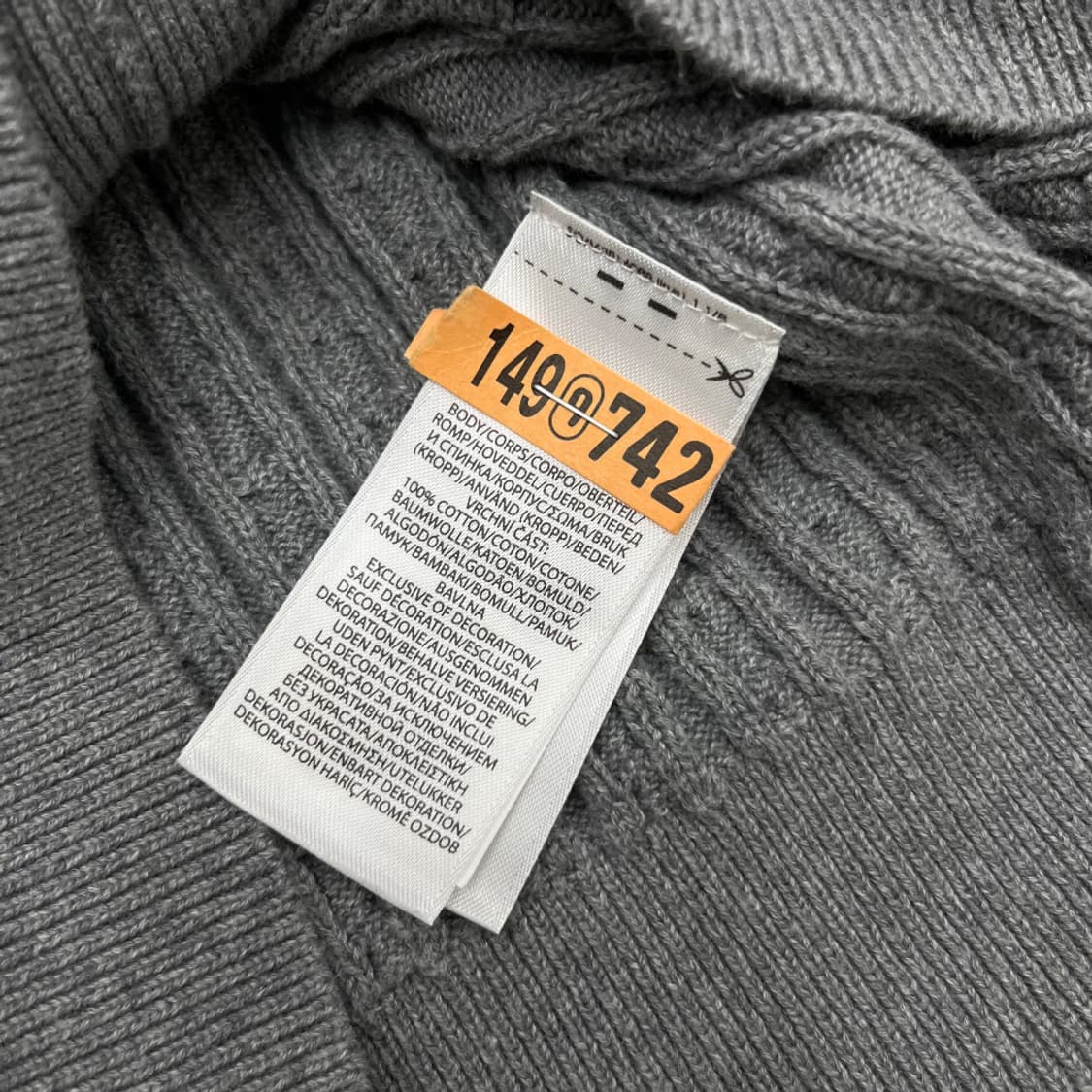 폴로 랄프로렌 퍼플포니 그레이 꽈배기 니트 가디건 L 상품이미지6