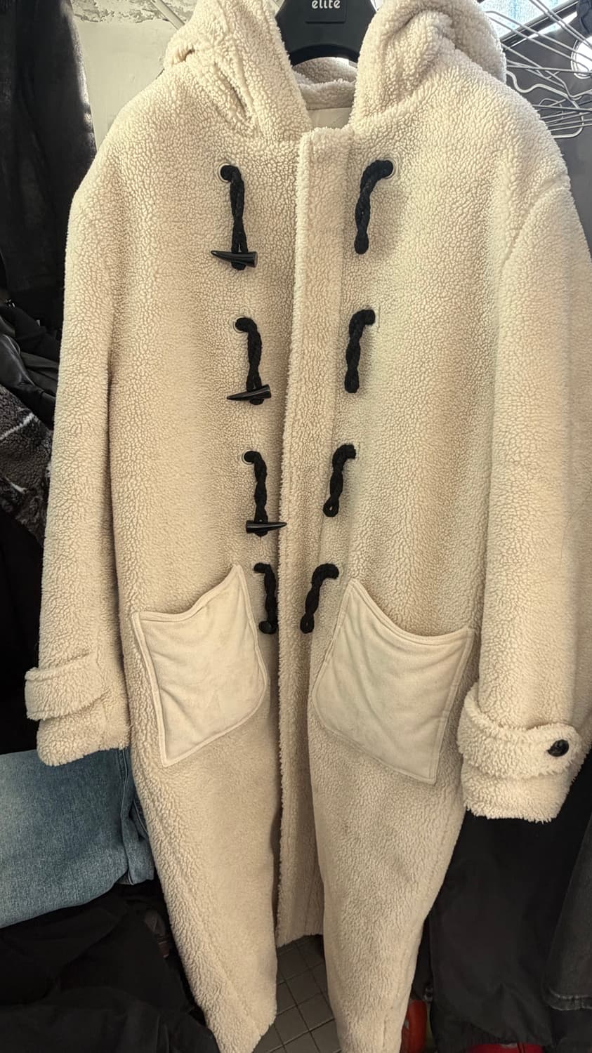 쥬네스 JNSS 램 더플 코트 아이보리 세븐틴 민규 디에잇 원우 손민수 상품이미지1