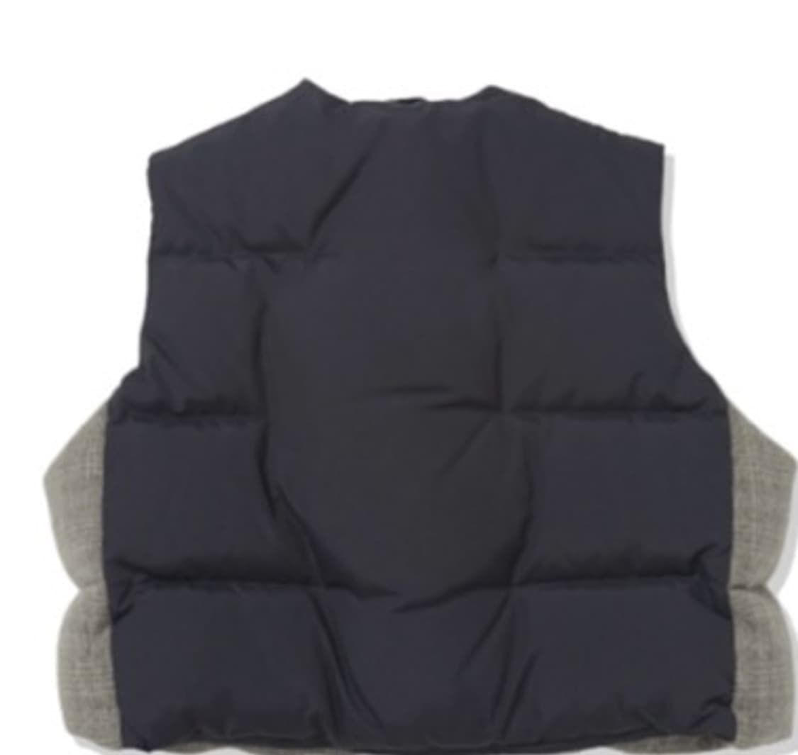 STU duck down padded wool check 상품이미지4