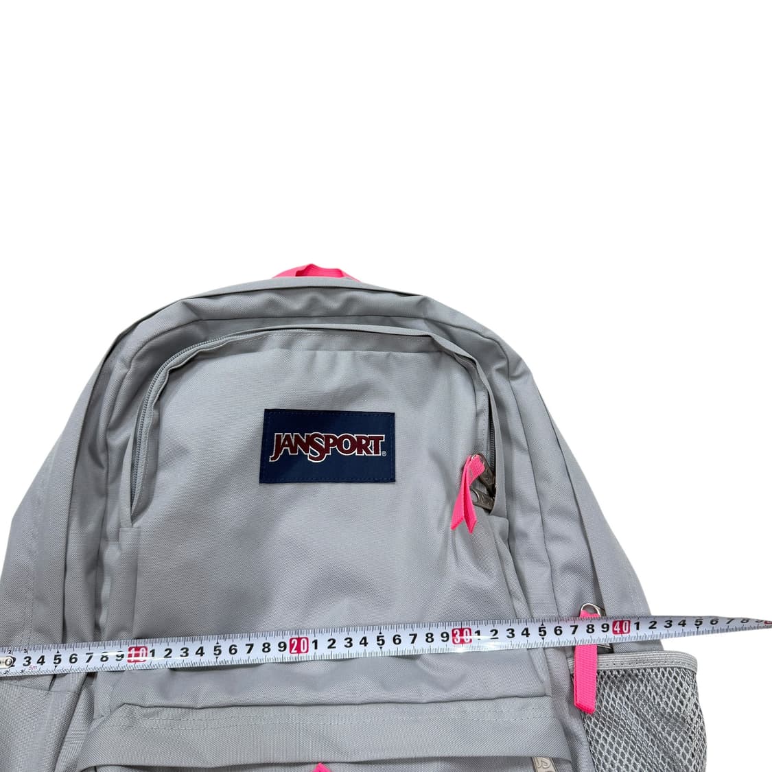 잔스포츠 빈티지 돼지코 그레이 핑크 회핑 백팩 가방 상품이미지4