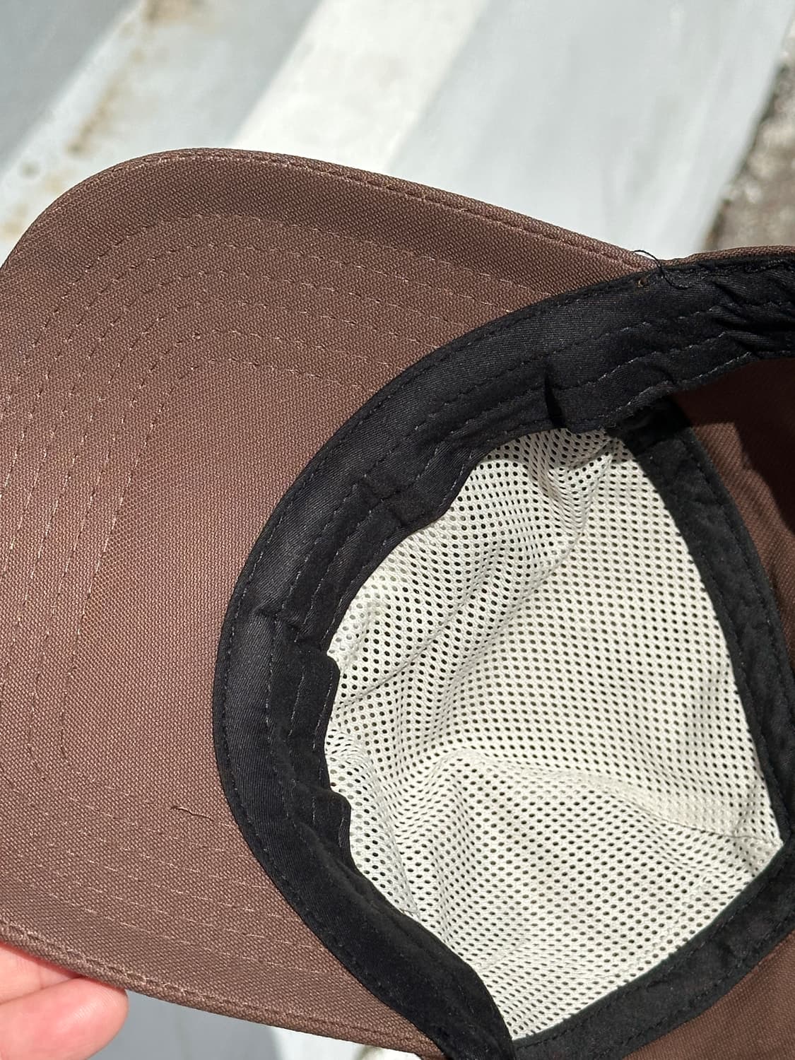 (새상품) 프라이빗 네이버스 ours 브라운 볼캡 모자 상품이미지5