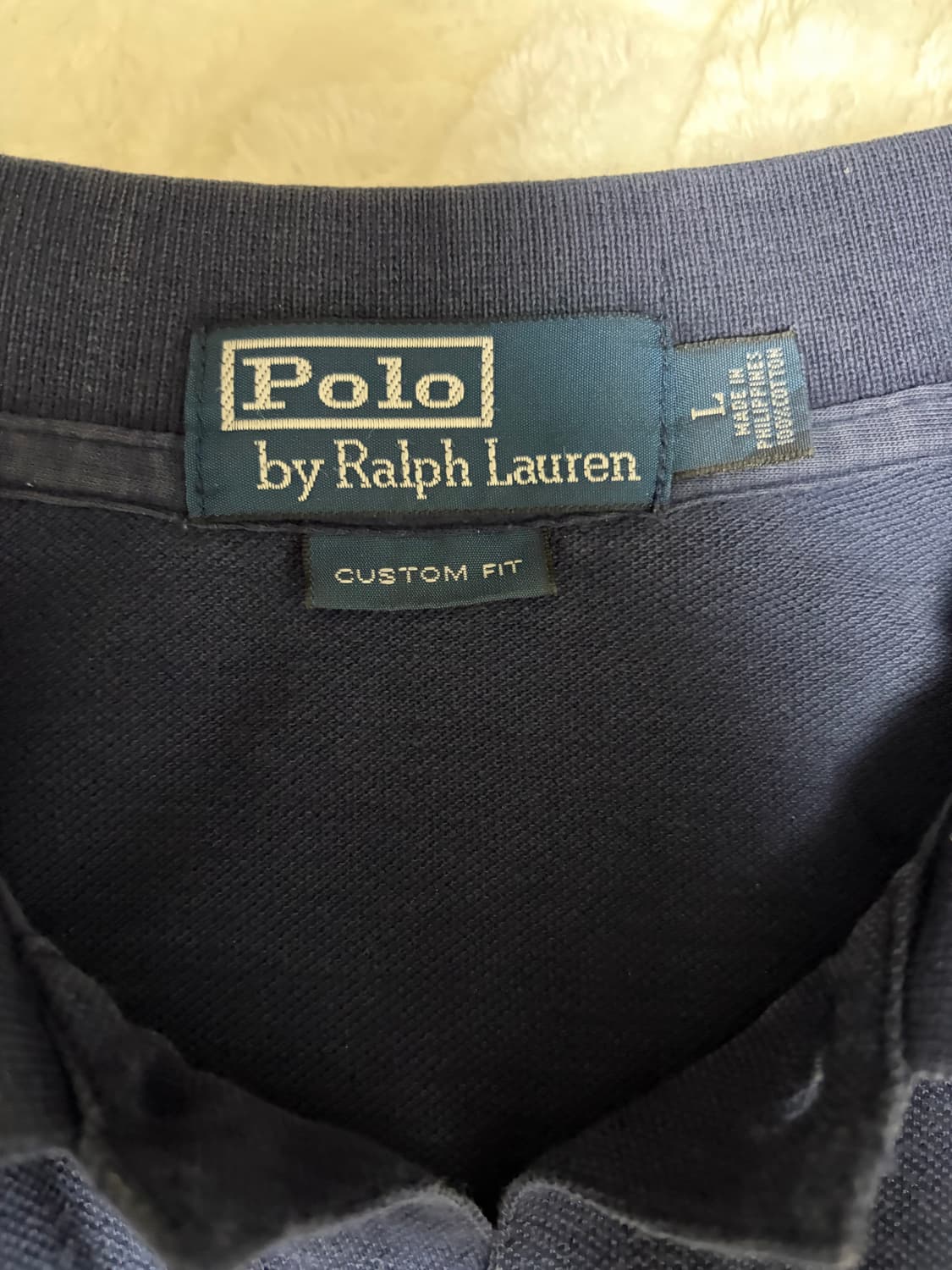 [L] 폴로 픽포니 긴팔 피케티 카라티 네이비 상품이미지2