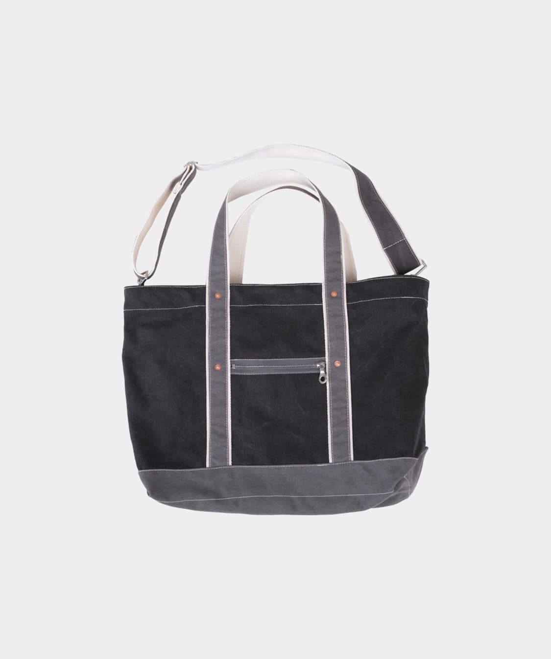 본로우 토트백 블랙 차콜 새상품 마이라이브러리 상품이미지1