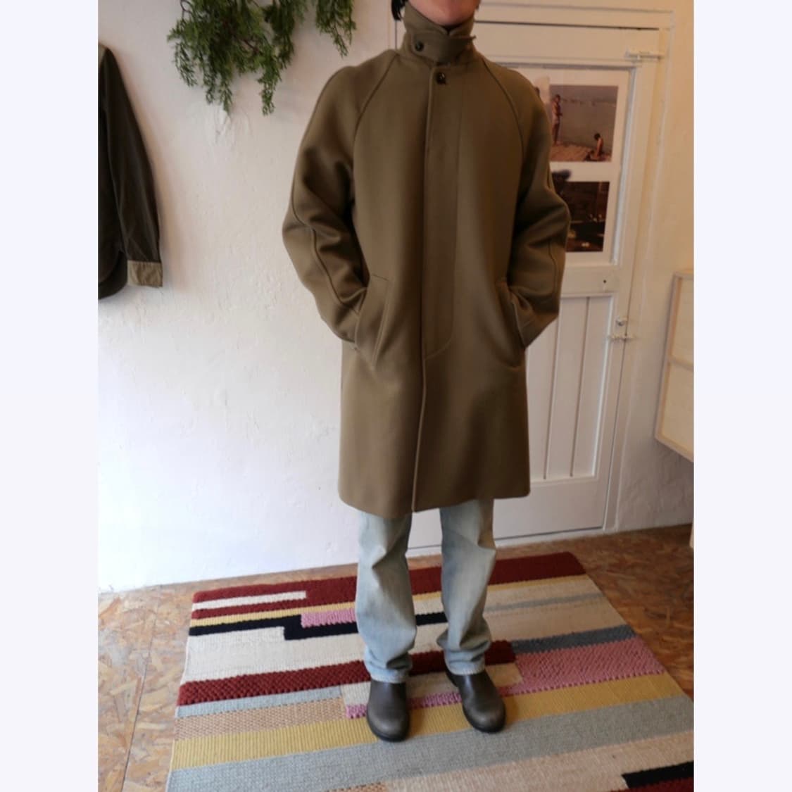 코모리 울 코트 상품이미지1