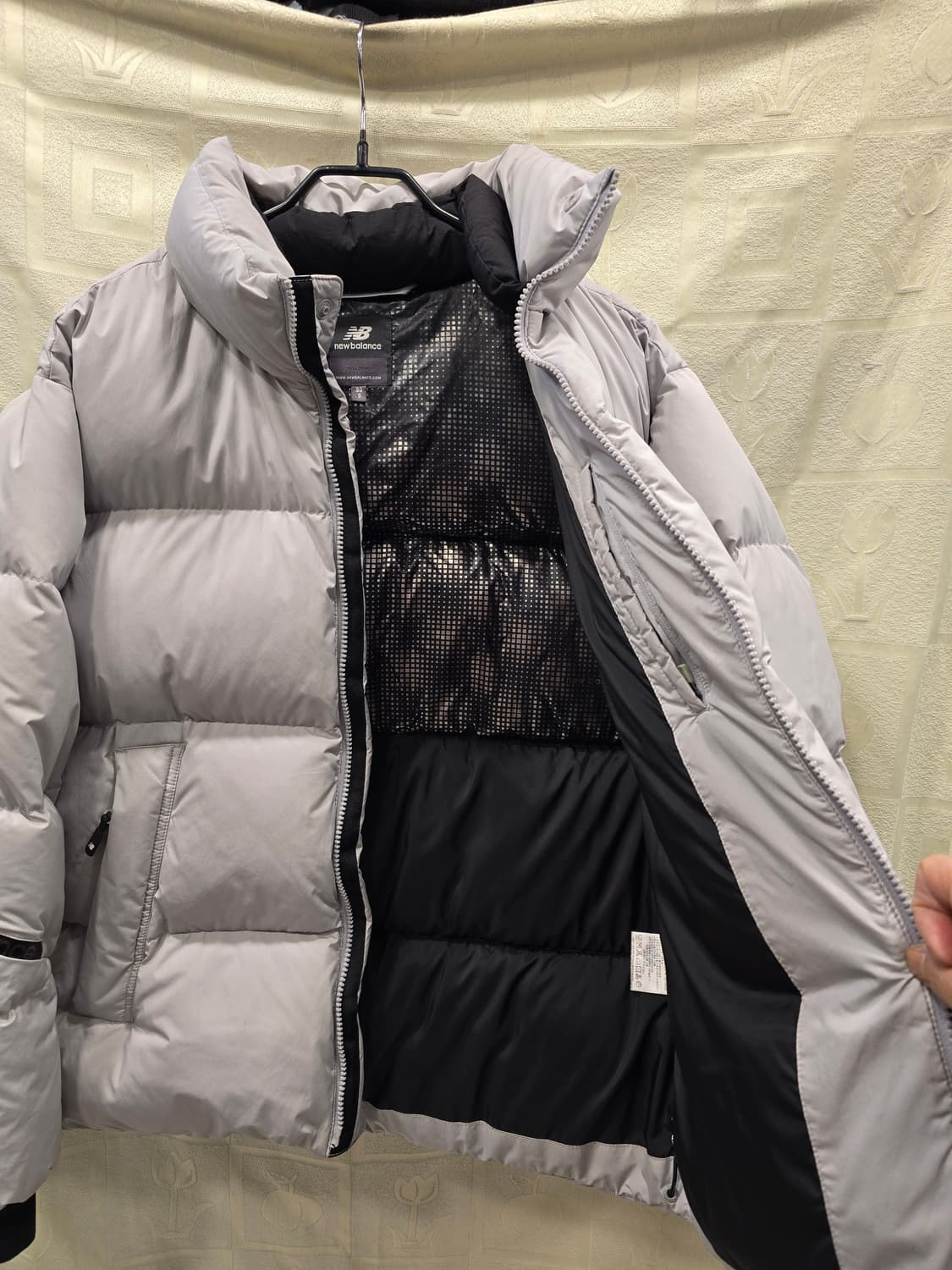 뉴발란스 가벼운 구스다운 패딩 라이트 그레이 90 (S) 상품이미지6