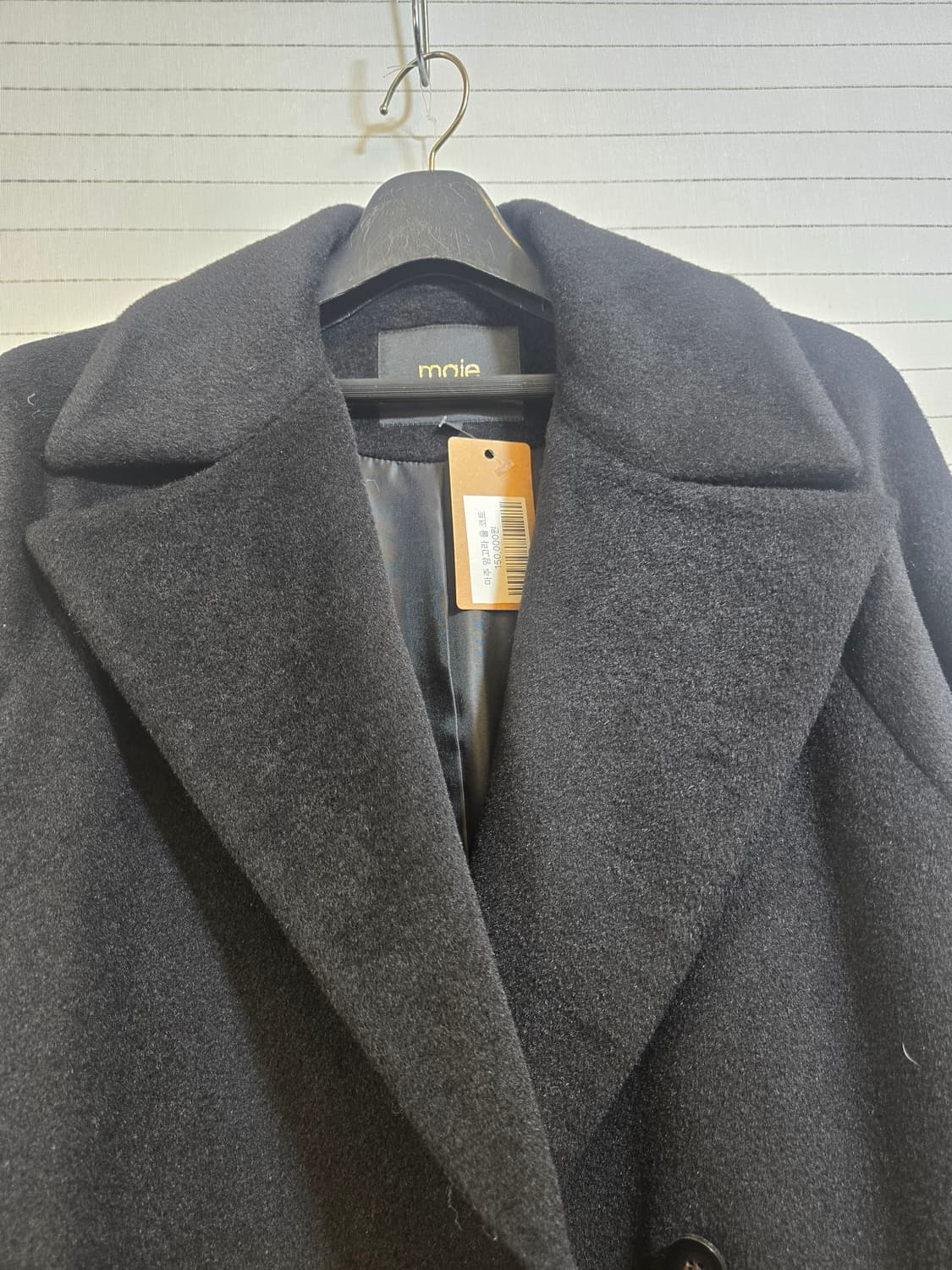 마쥬 블랙 울 롱  코트 상품이미지9