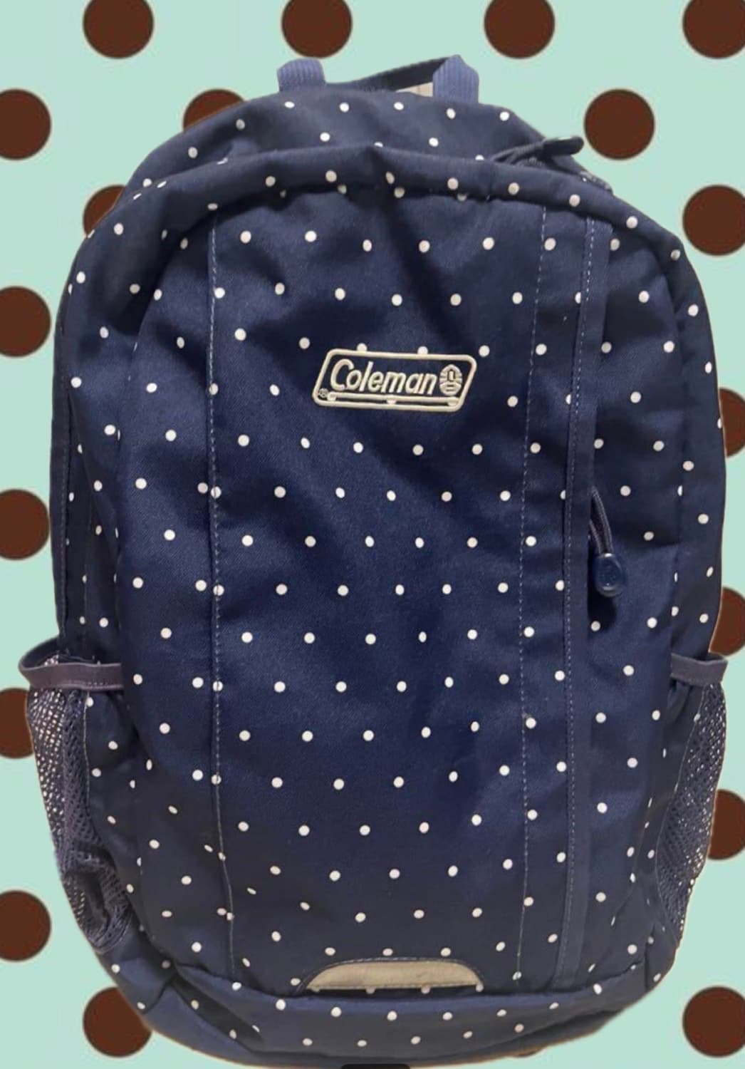 Coleman dot backpack 콜맨 도트 백팩 빈티지 상품이미지1