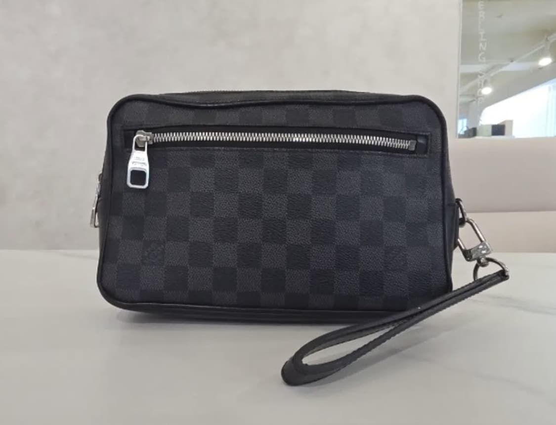 [정품] 루이비통 다미에 블랙 투톤 캔버스 클러치  상품이미지1