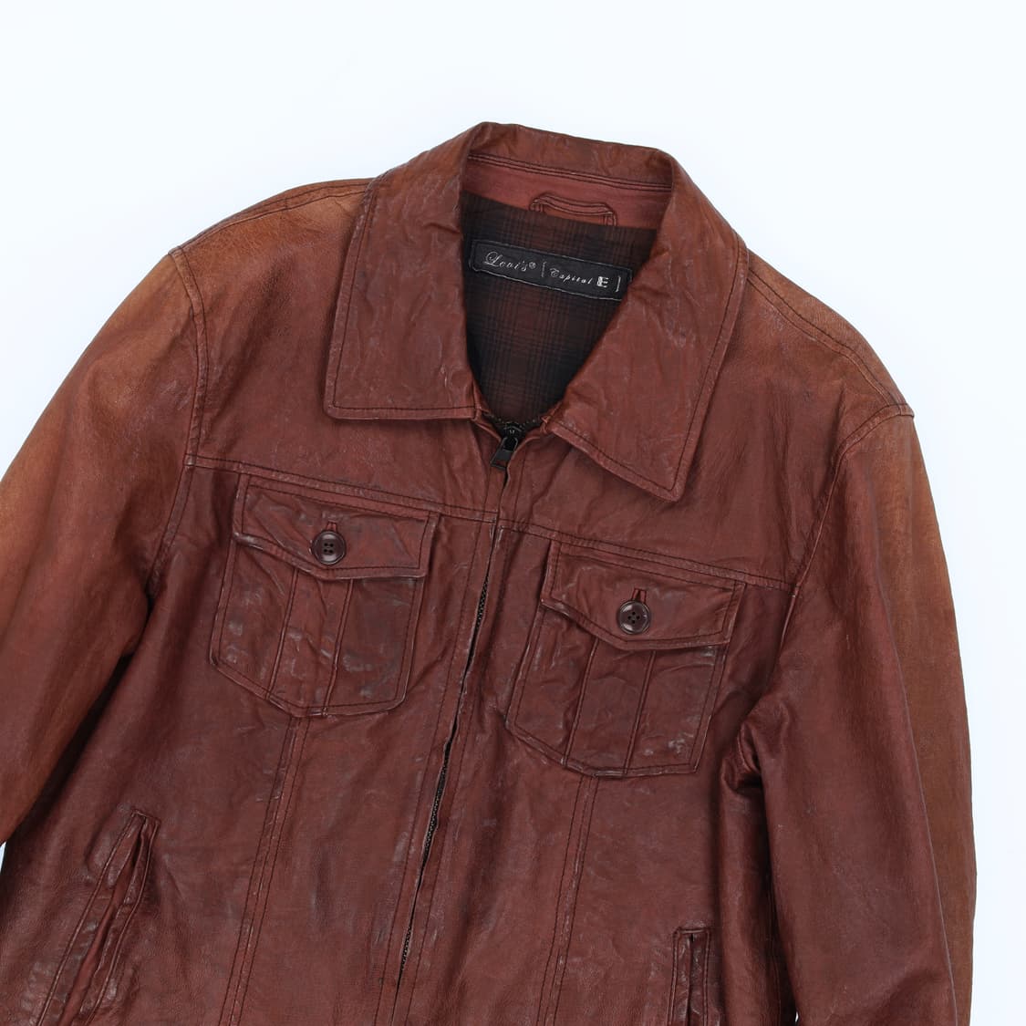 M 리바이스 빈티지 캐피탈 E 레더 가죽 자켓 4163 상품이미지4