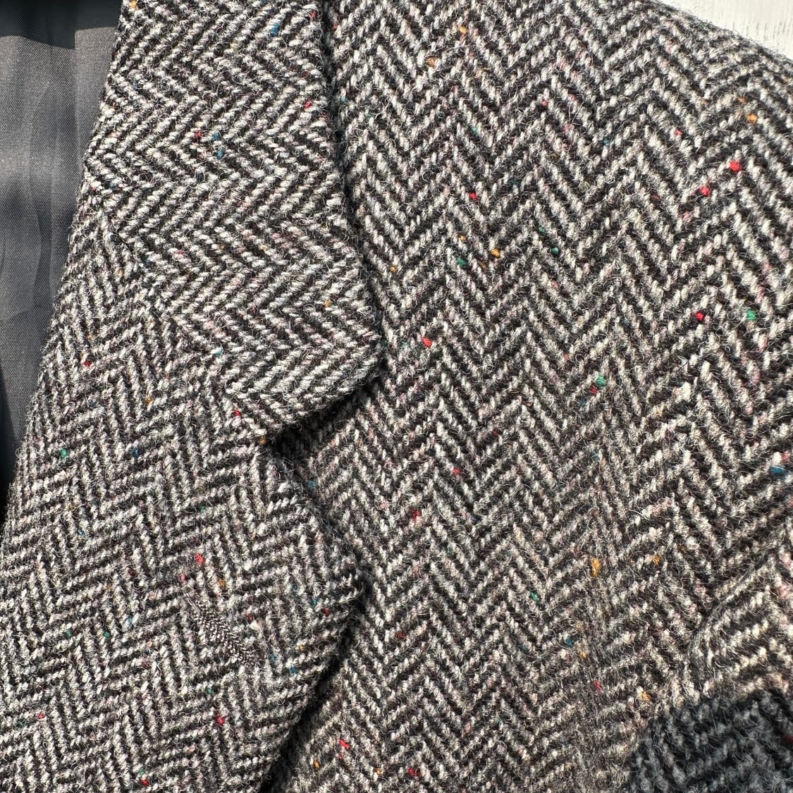 [105] 해리스트위드 그레이 헤링본 울 자켓 상품이미지3