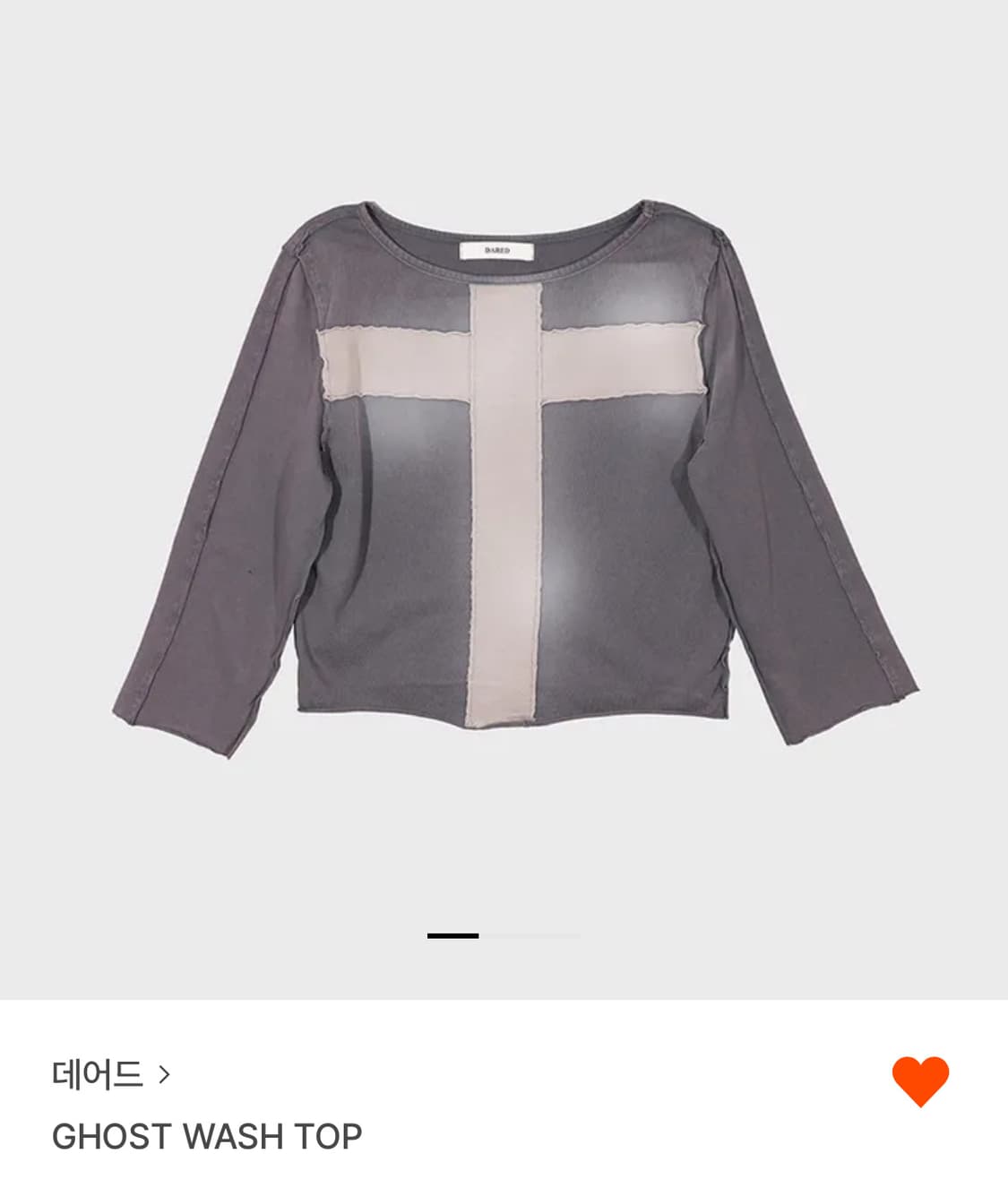 사요) 데어드 ghost wash top 상품이미지1