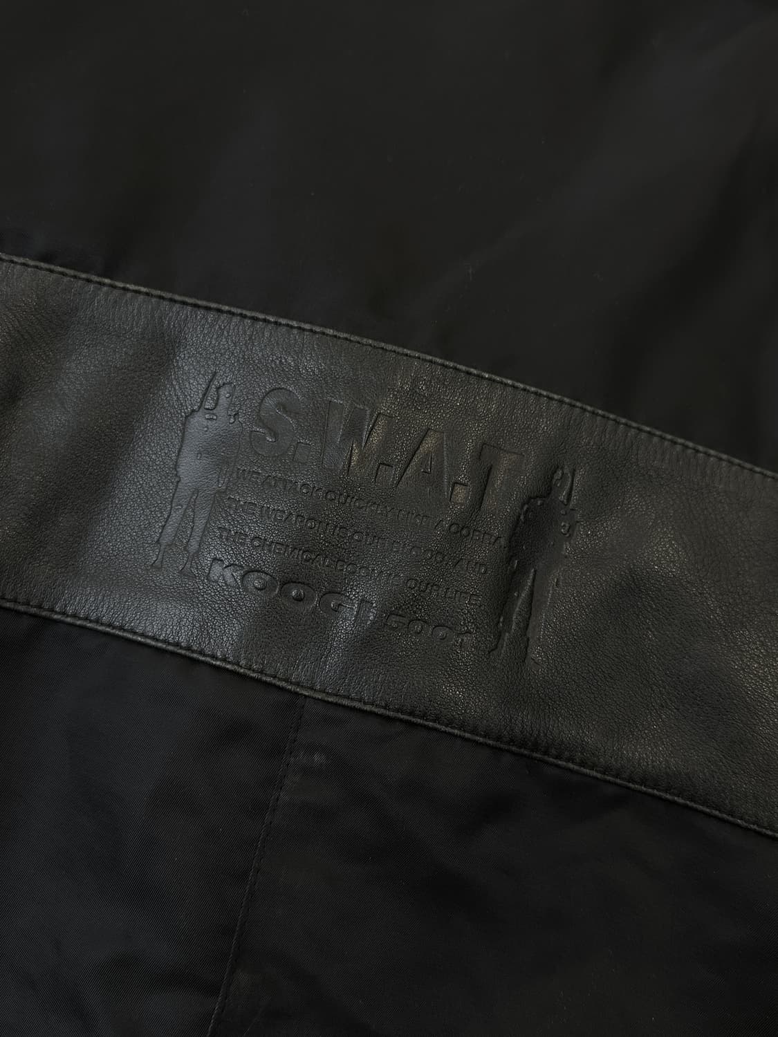 쿠기 90s S.W.A.T 레더 나일론 자켓 상품이미지6