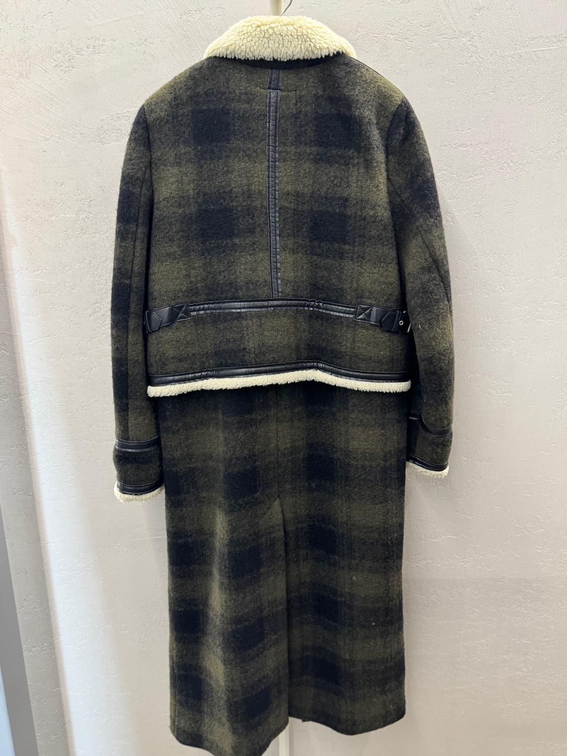 MM6 메종마르지엘라 정품 체크 롱코트 42 상품이미지6