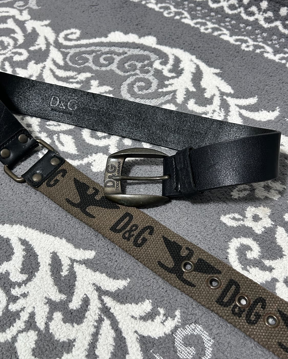 00‘s 돌체앤가바나 밀리터리 하이브리드 벨트 상품이미지1