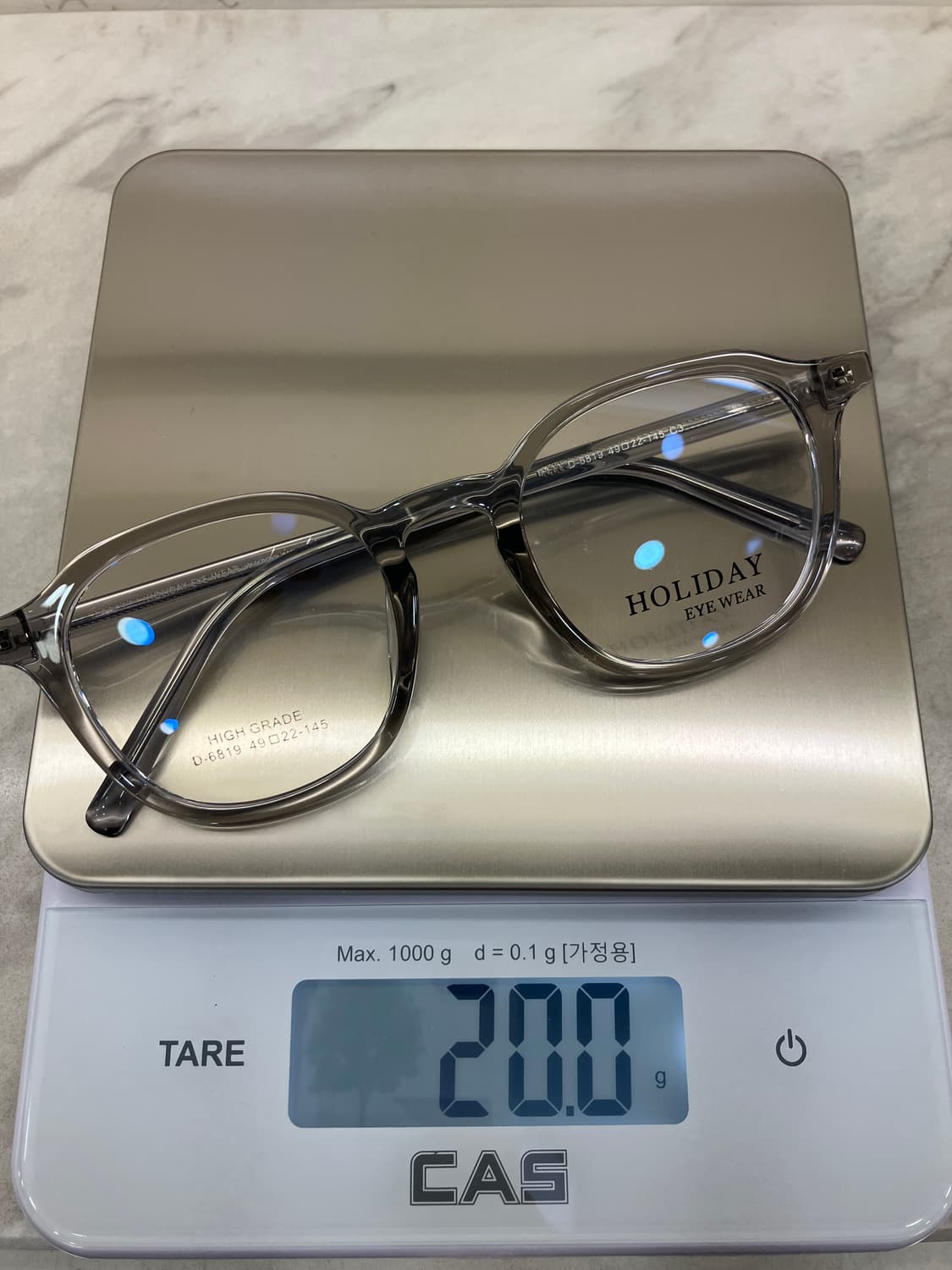 B52 HD 투명 그레이 웰링턴 뿔테 안경6819 상품이미지8