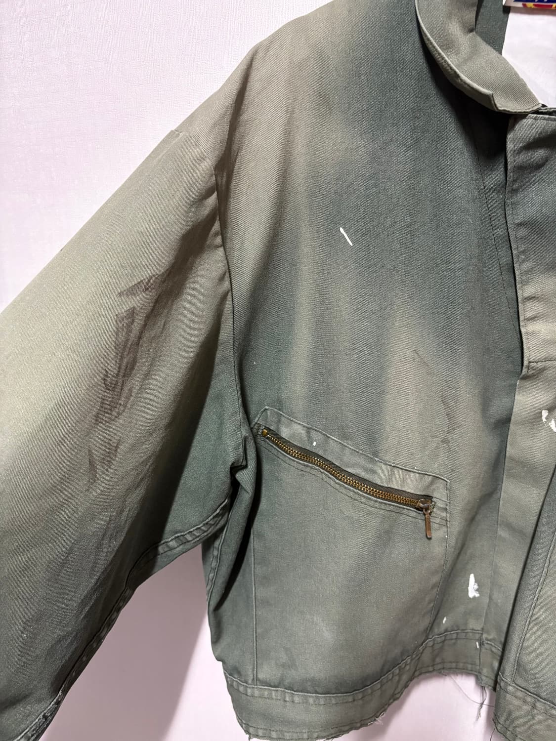 [F] 디키즈 선페이디드 카키 크롭 자켓 상품이미지3