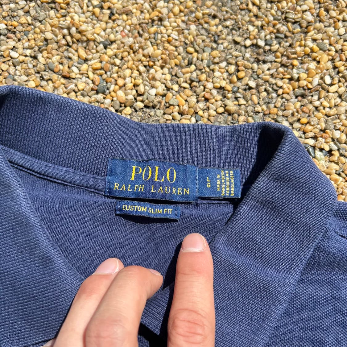 폴로(POLO RalphLauren) 네이비 반팔 카라티 상품이미지4