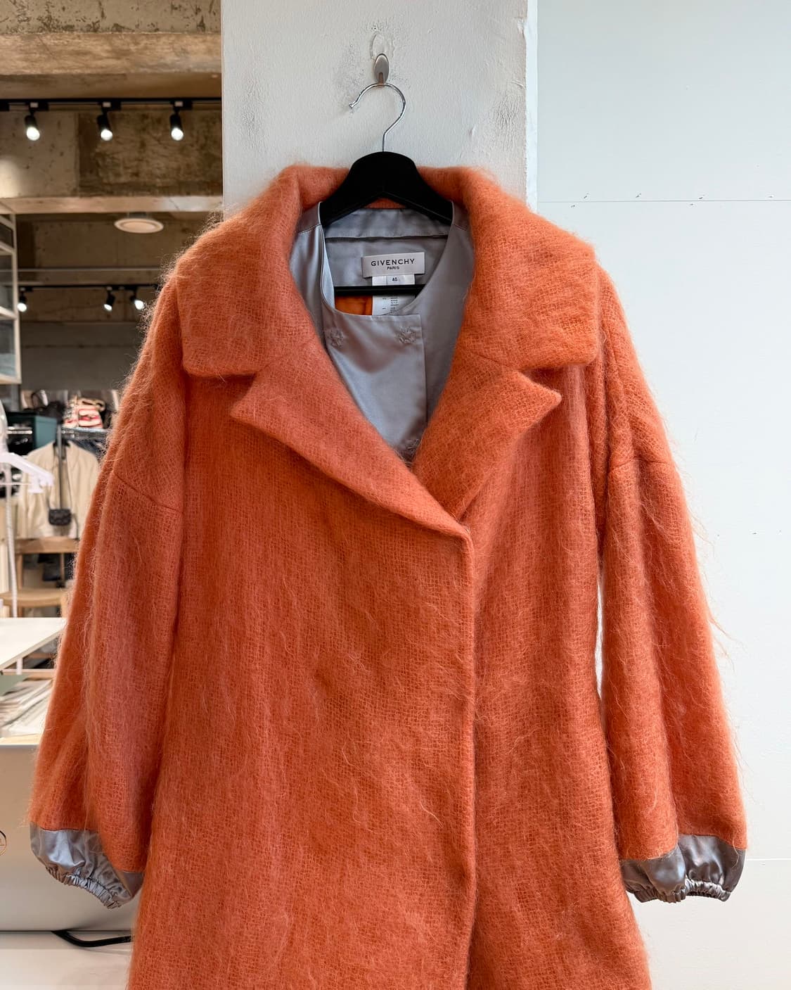 지방시 오렌지 히든버튼 모헤어 코트  상품이미지3