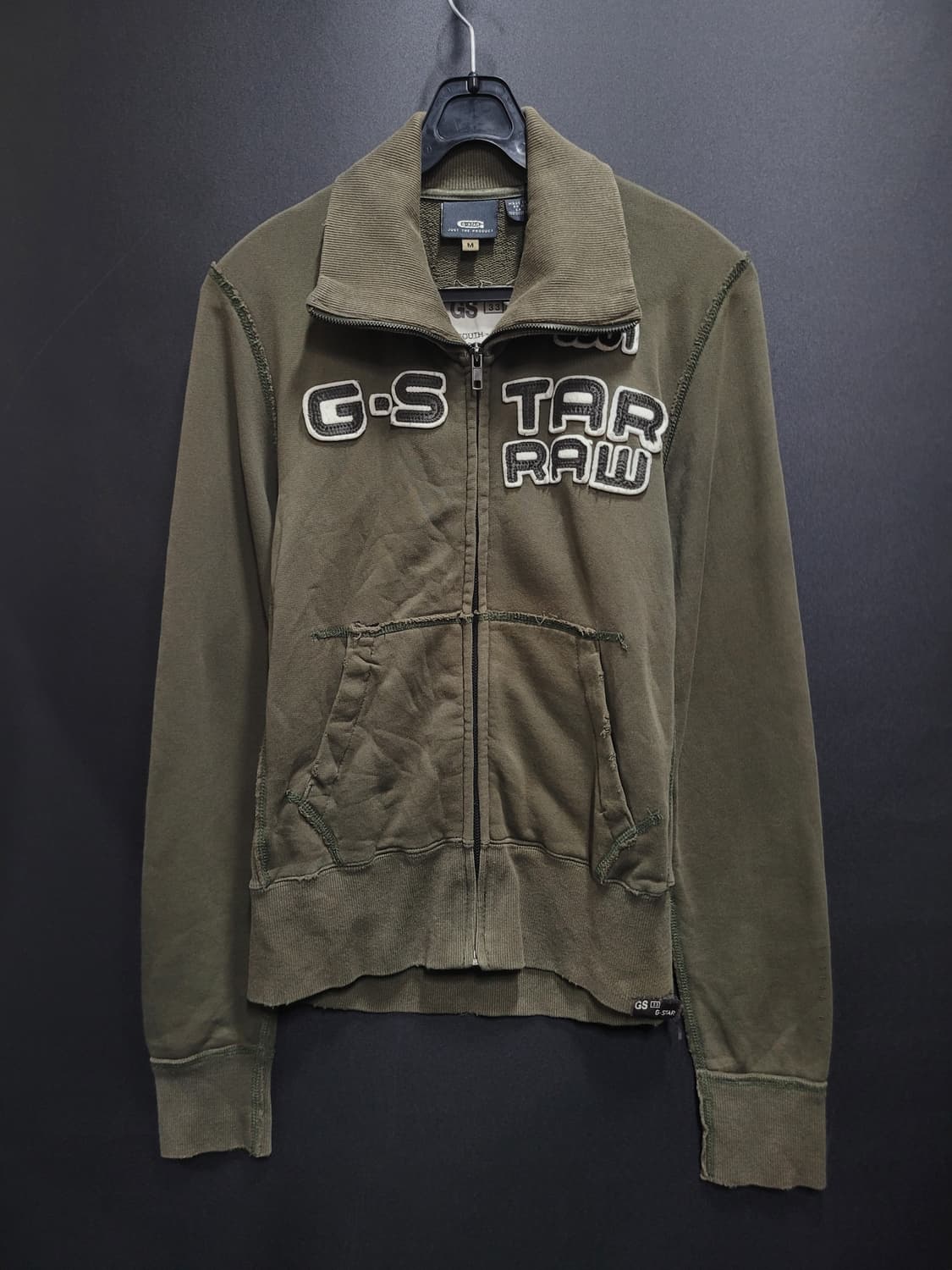 G-STAR RAW 지스타 로우 빈티지 페이디드 빅로고 집업자켓 상품이미지8