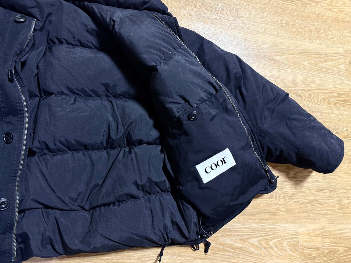 쿠어(COOR) 플랙 구스 다운 블랙 L 상품이미지5