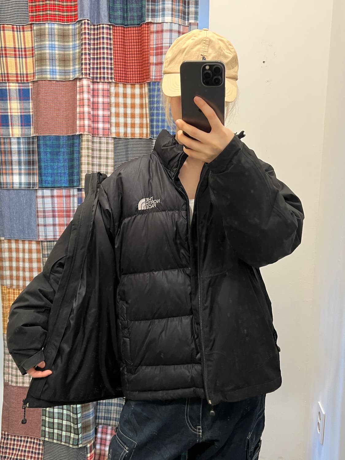 노스페이스 블랙 2-in-1 패딩  상품이미지1