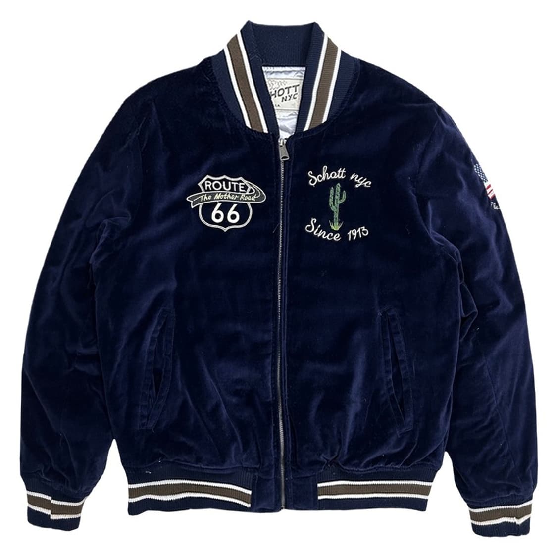 쇼트 루트 66 벨벳 수베니어 자켓 L 상품이미지1