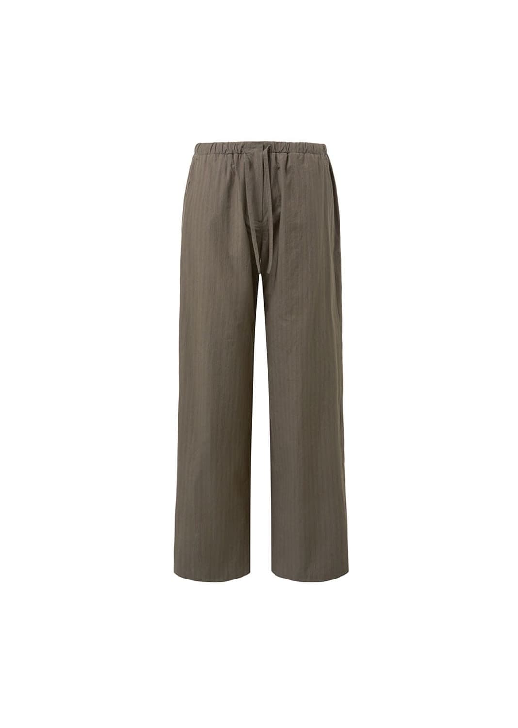 아모멘토 스트라이프 밴딩 팬츠 브라운 상품이미지2