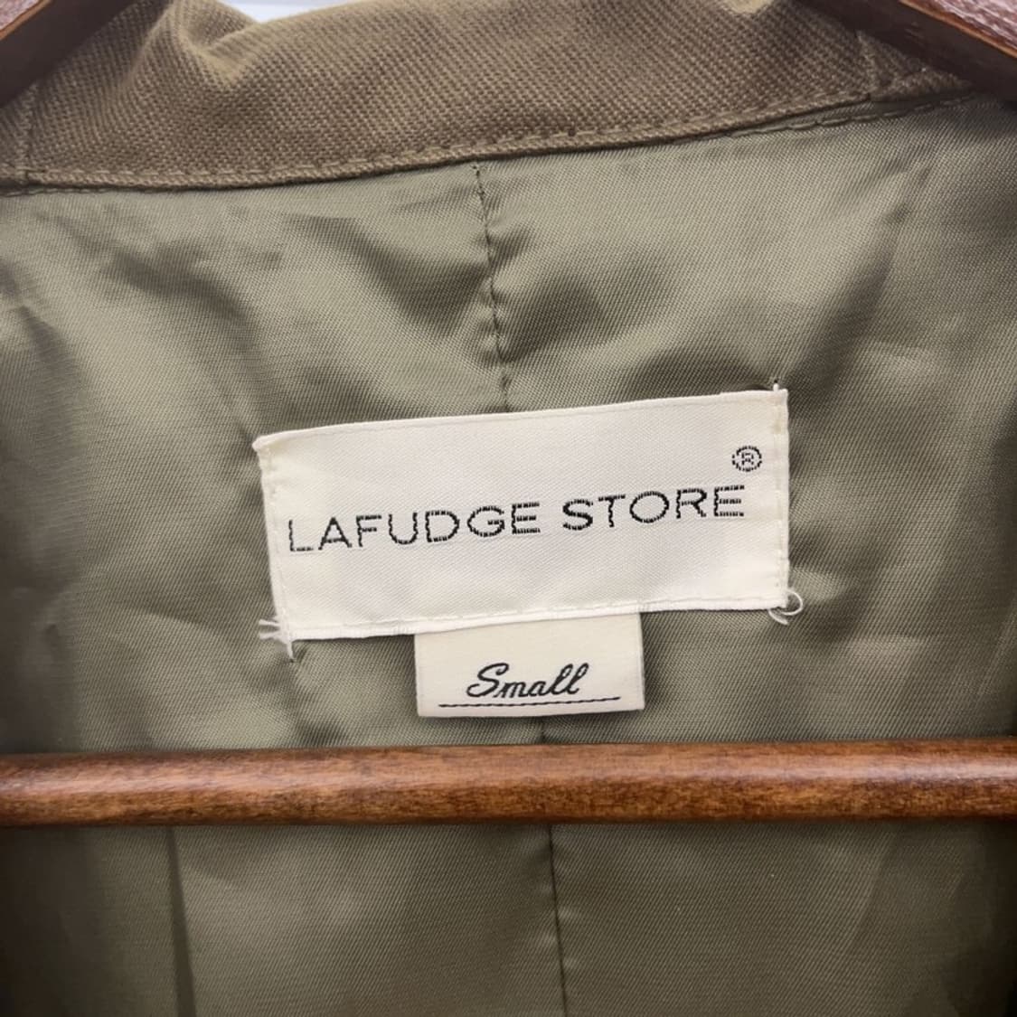 라퍼지 스토어 피쉬테일 말차카키 오버핏 야상 자켓 S C08537 상품이미지5