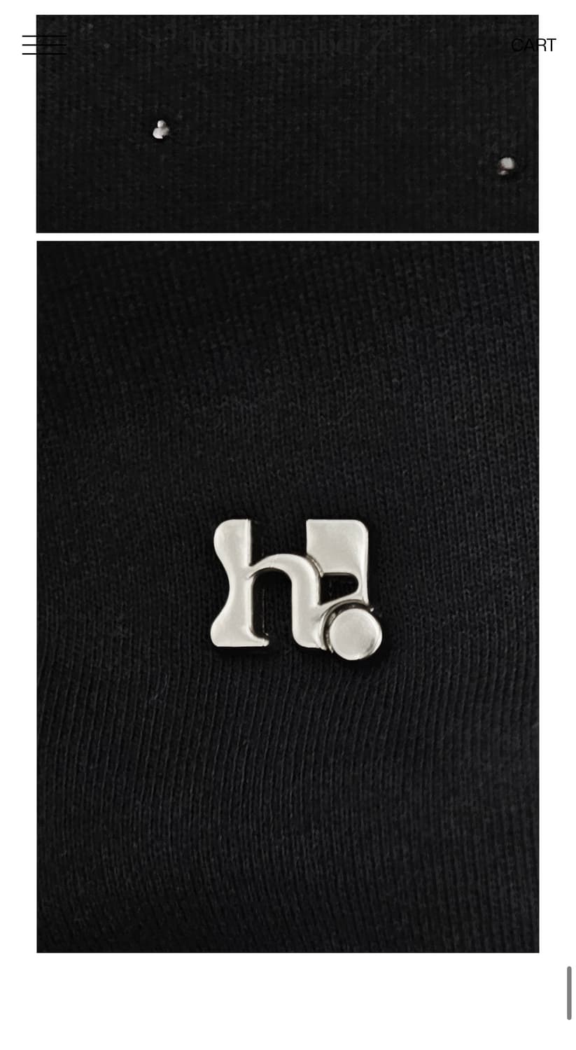 아일렛 큐빅 오프숄더 맨투맨 Eyelet Cubic Off-Shoulde 상품이미지7