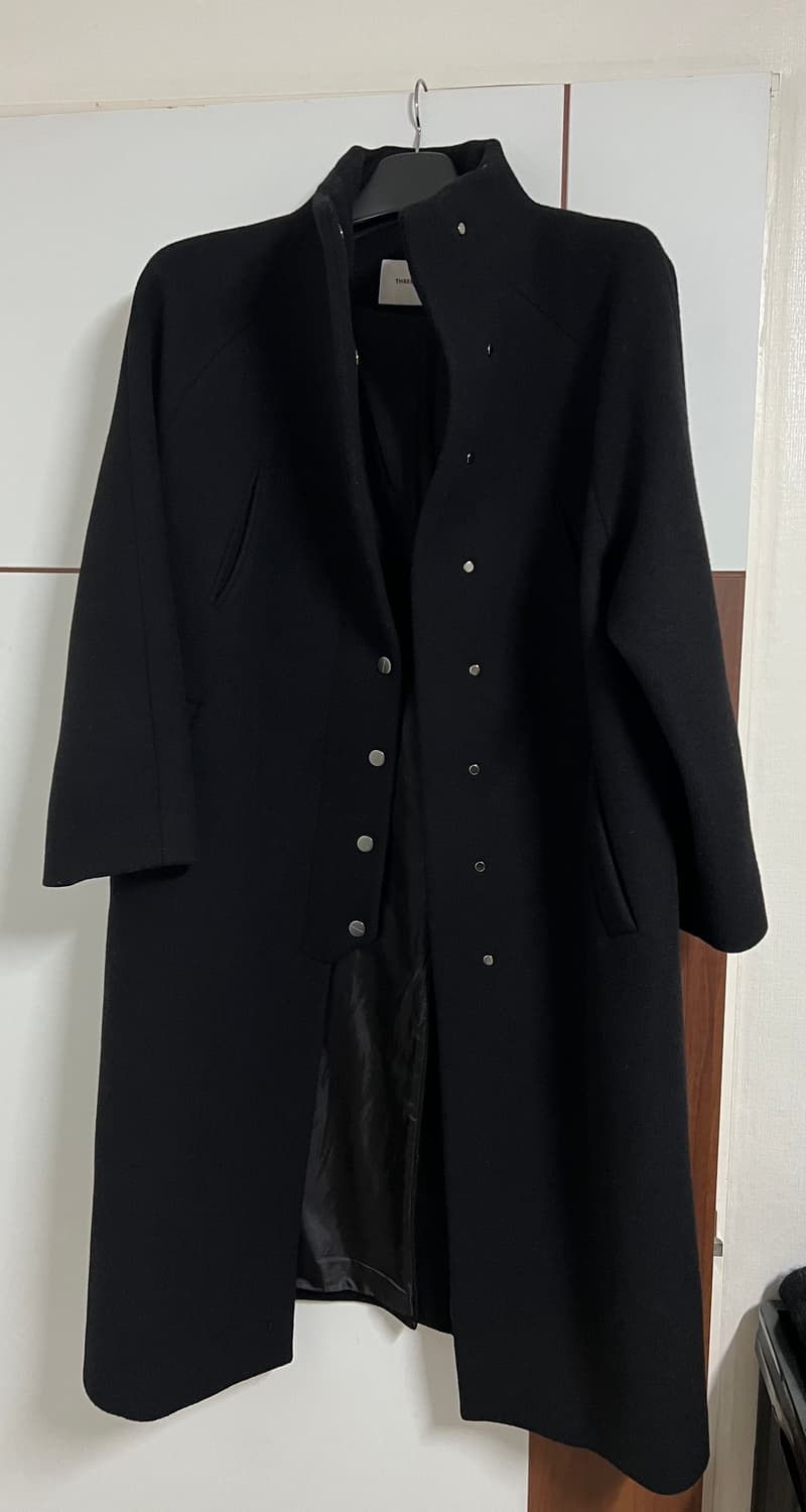 [쓰리투에이티]하이넥 울코트 블랙 S사이즈 상품이미지4