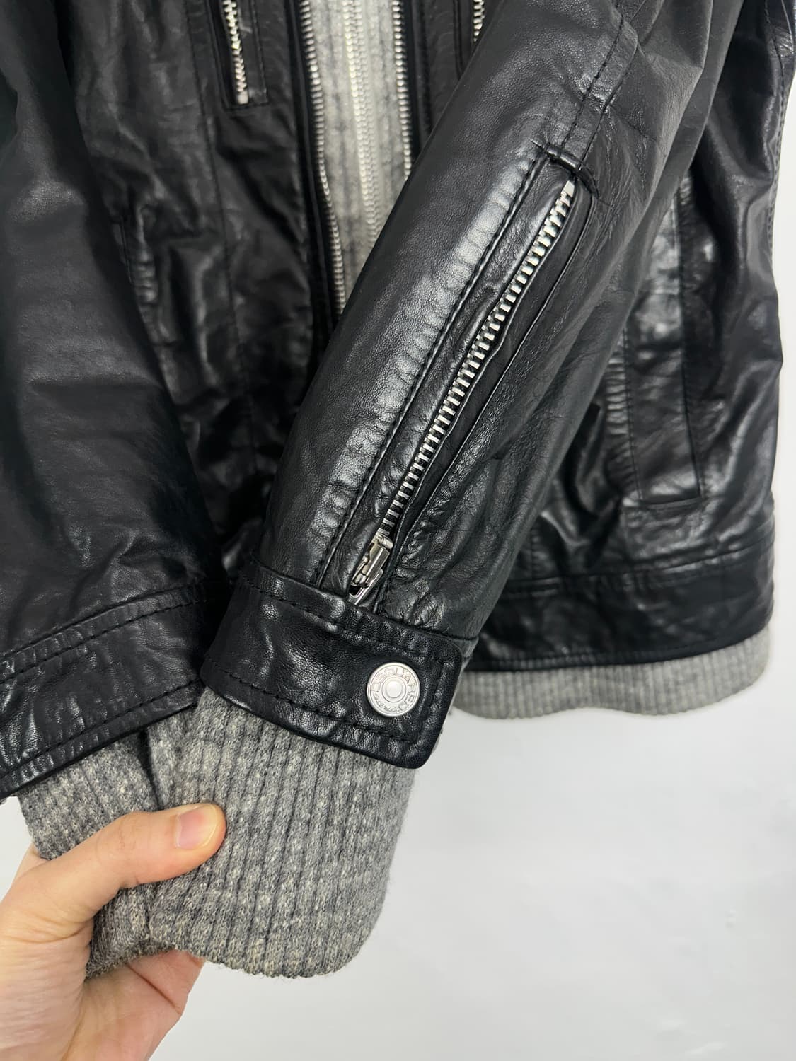 DSQUARED2 Hybrid Knit-Trim Calf Leather  상품이미지4