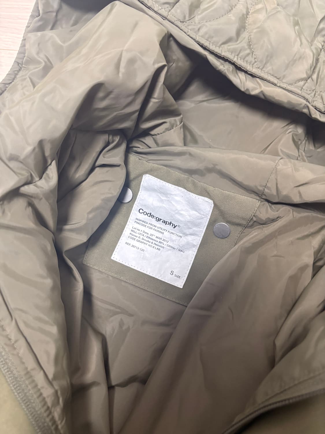 코드그라피 피쉬테일 파카 S사이즈 상품이미지3