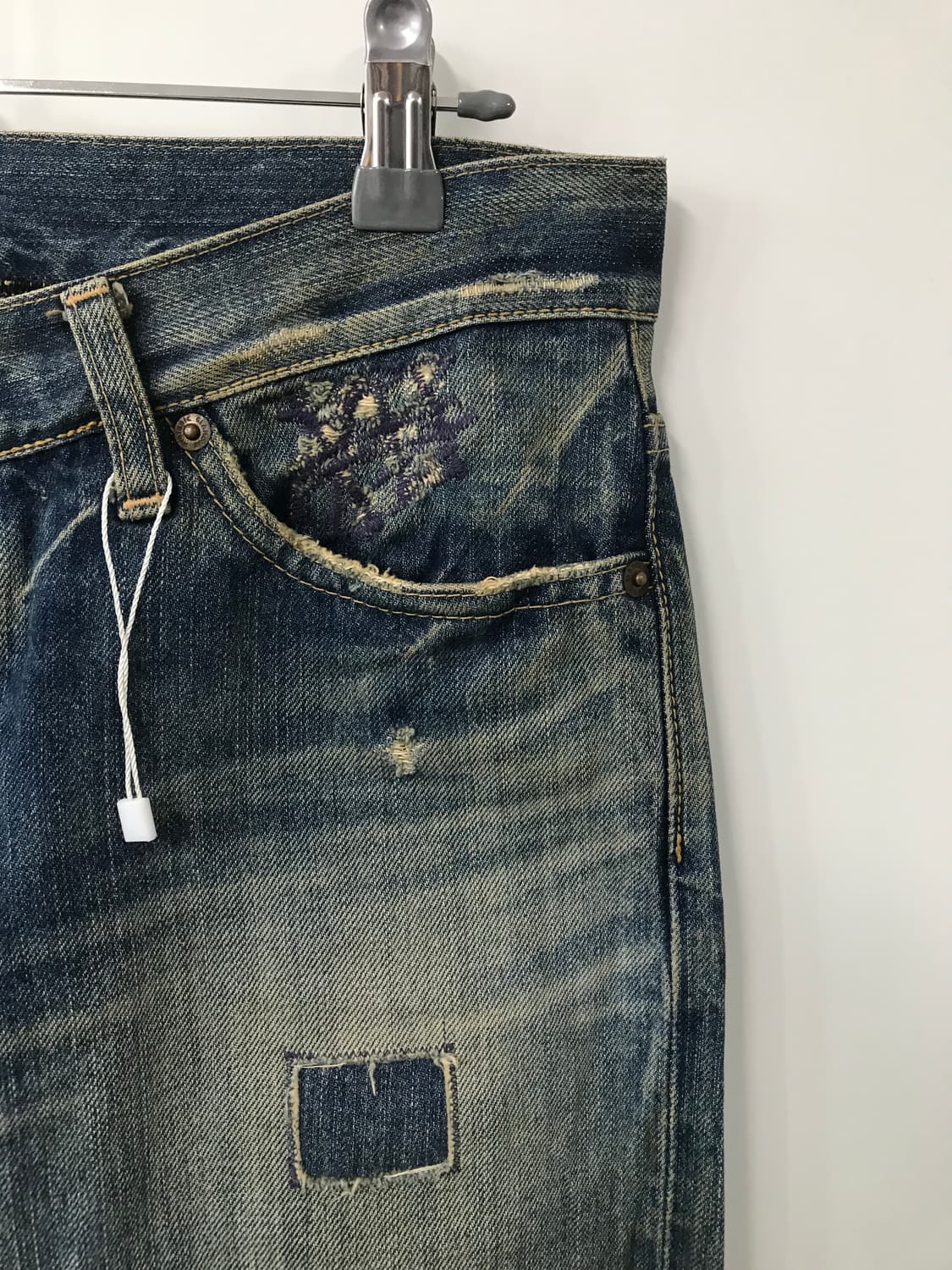 히스테릭글래머 로우라이즈 패치 데님팬츠 상품이미지3