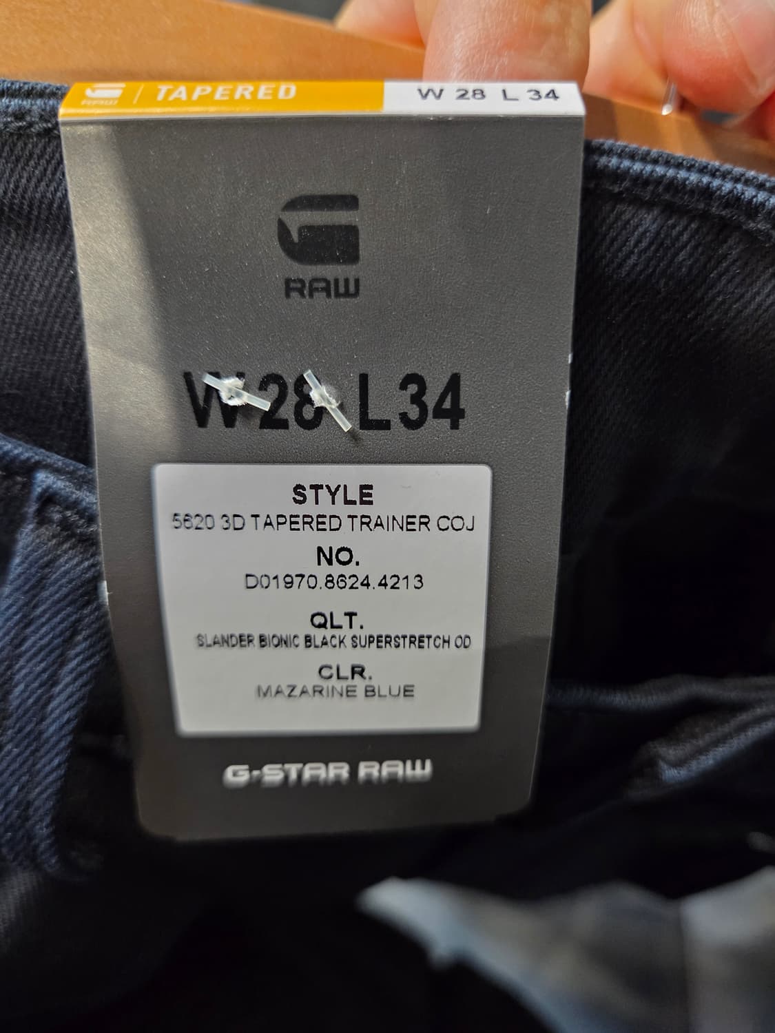 G-STAR RAW5620 3D 테이퍼드 트레이너 데님W28/L34 상품이미지8