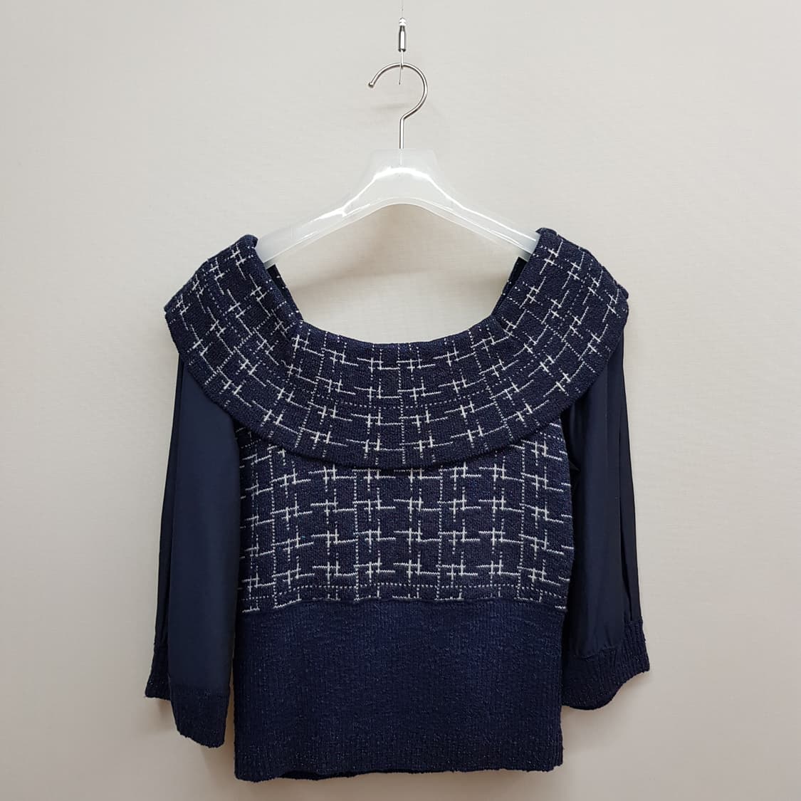 한섬 마인 셔링 카라 니트  F90 사이즈 상품이미지4