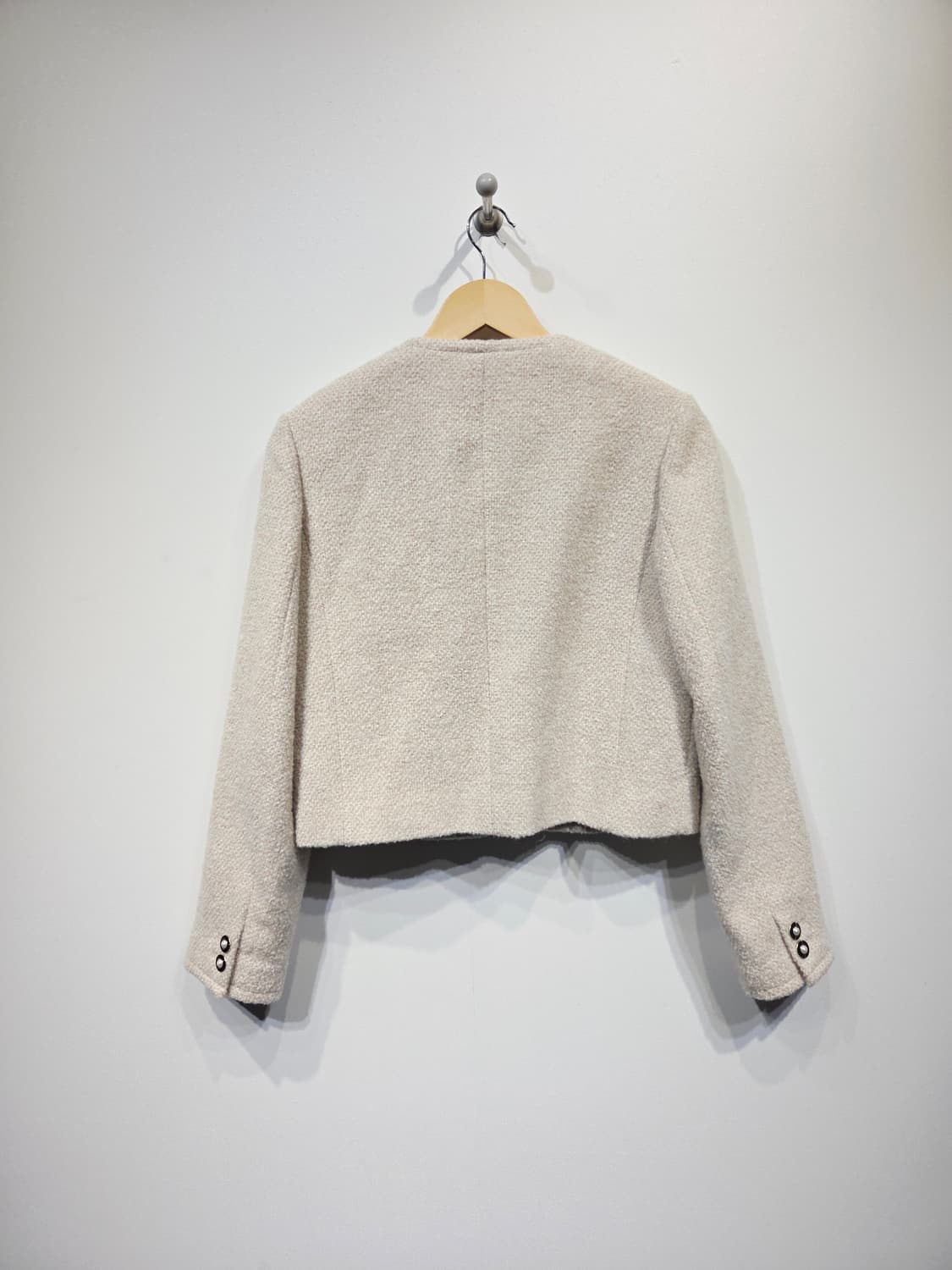 씨씨콜렉트(CC collect) 부클 라운드넥 크롭 자켓 상품이미지6