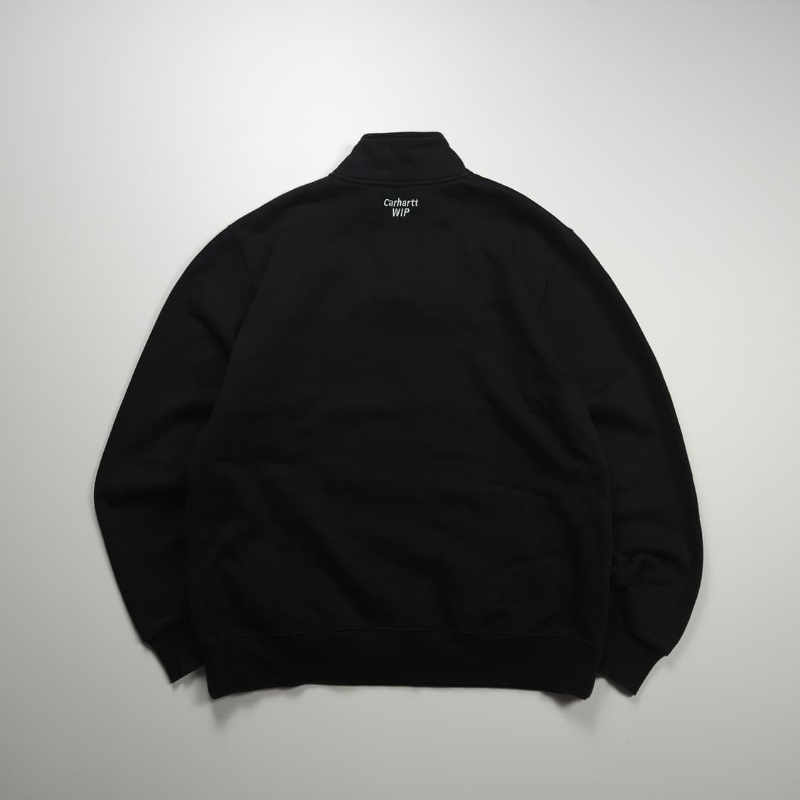 칼하트 WIP 스펠아웃 배색 반집업 맨투맨 (100) 상품이미지3