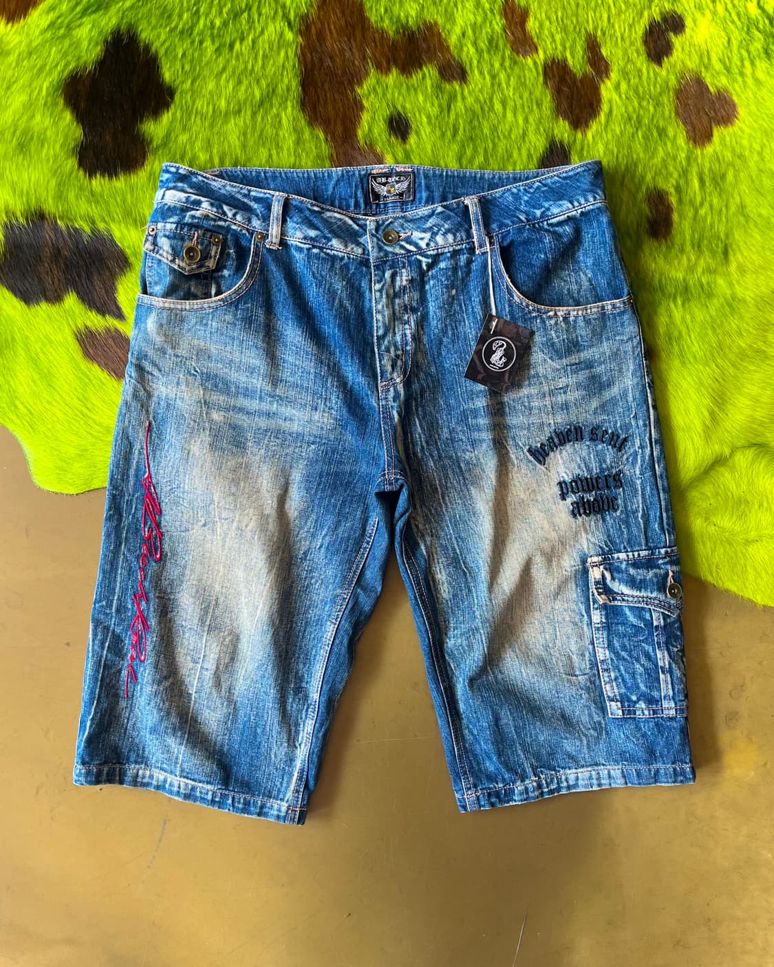 JPN Vintage Cargo Denim Bermuda Shorts 상품이미지5
