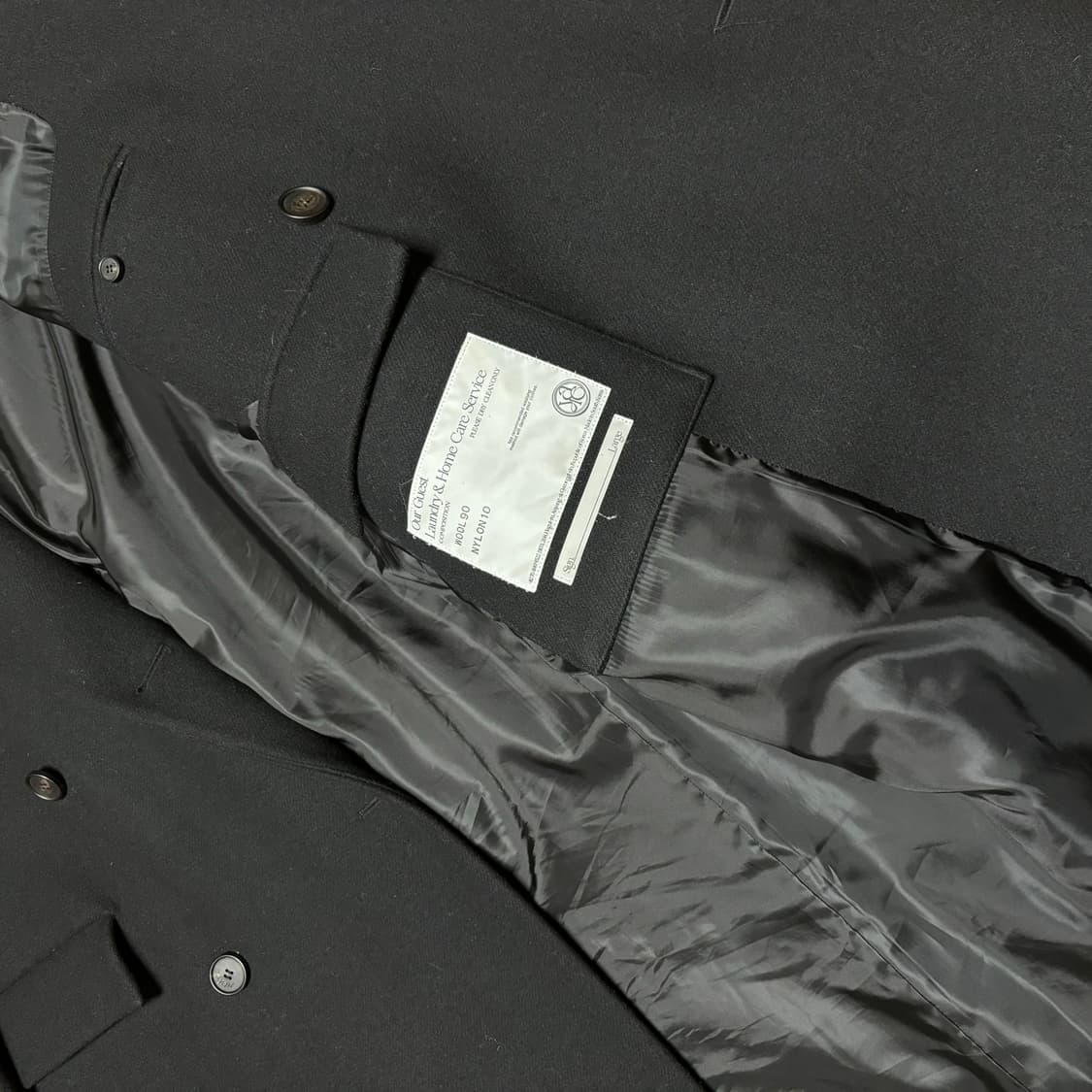 yiyae 더블 코트 블랙 상품이미지3