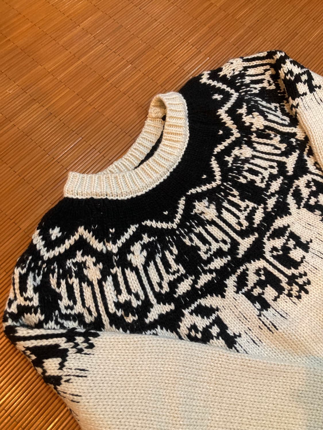 빈티지 노르딕 패턴 니트 상품이미지2