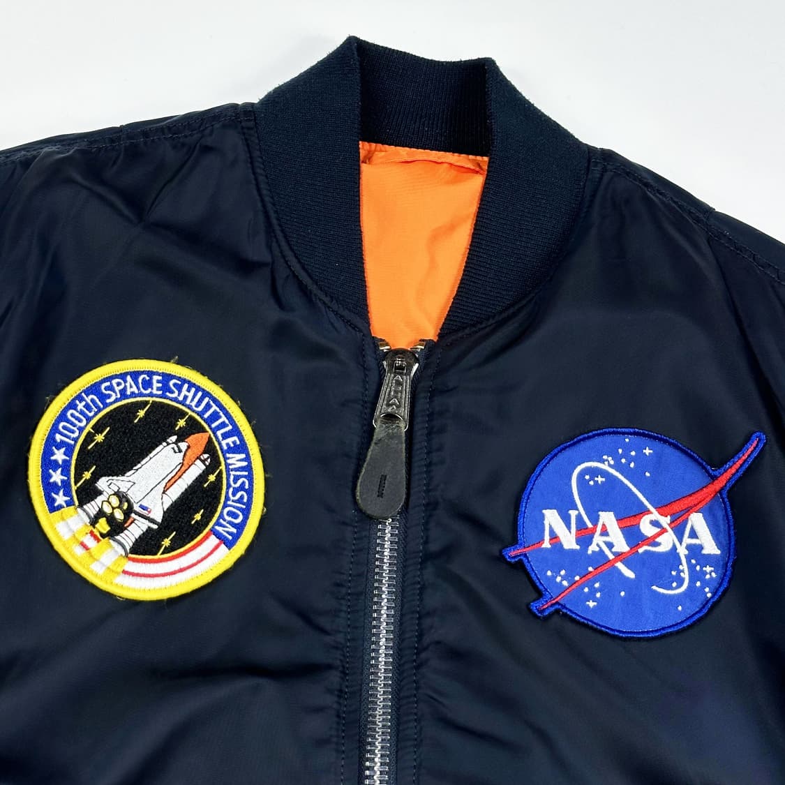 알파인더스트리 NASA 나사 ma-1 항공점퍼 네이비 S 상품이미지3