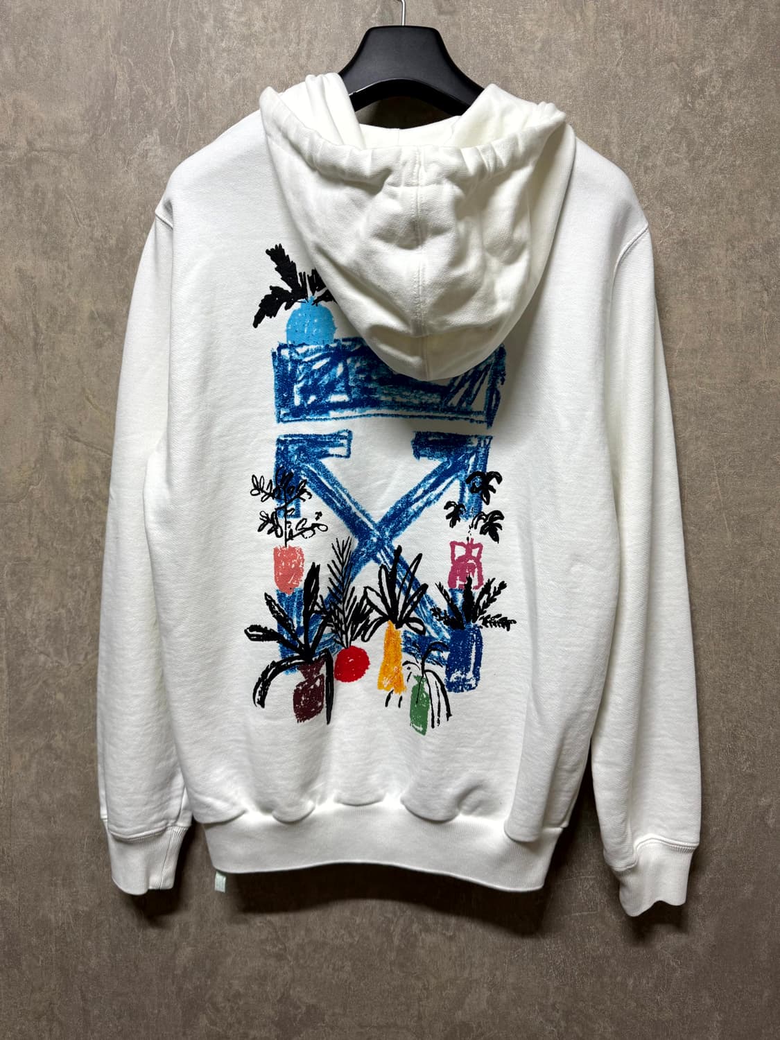 XS / Off-White 오프화이트 화이트 후드집업 상품이미지3