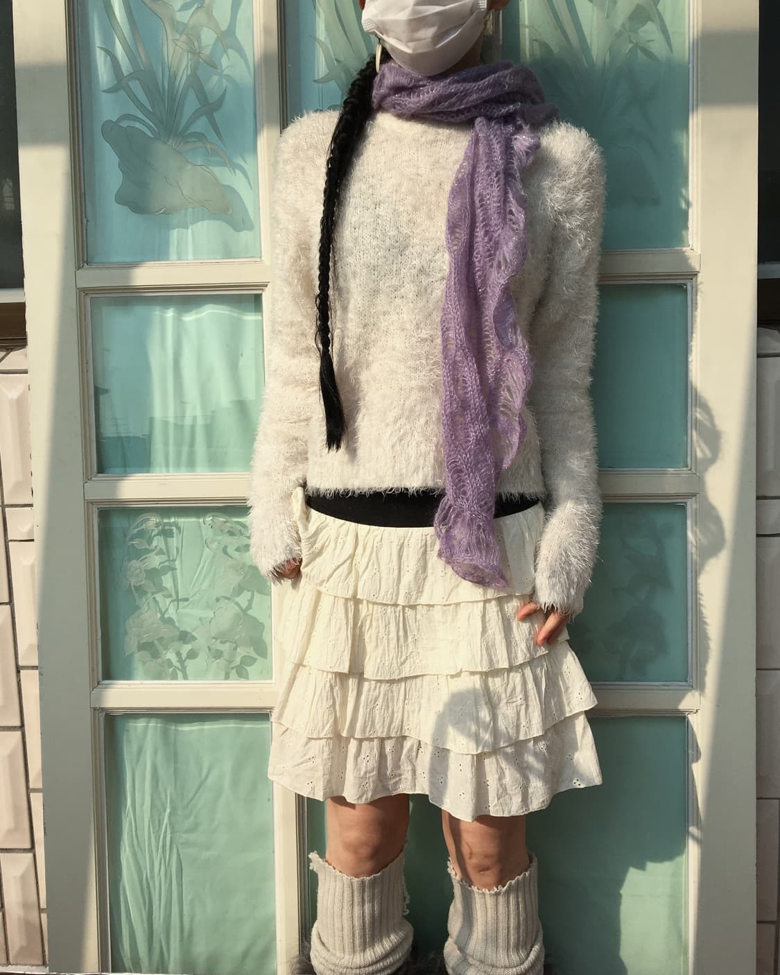 shirring knit muffler 상품이미지1